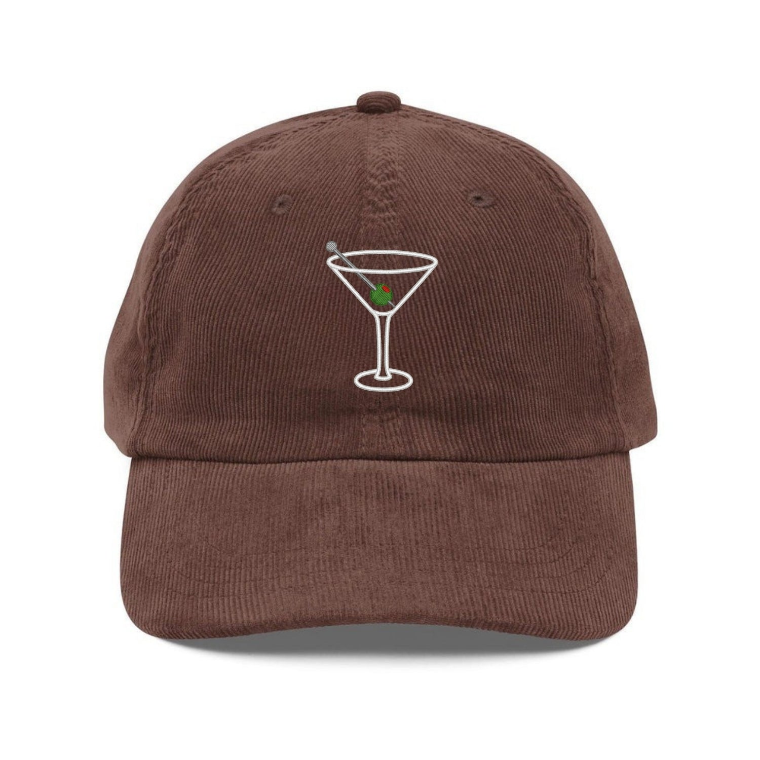 Custom Embroidered Cocktail Glass Classic 'Tini Hat