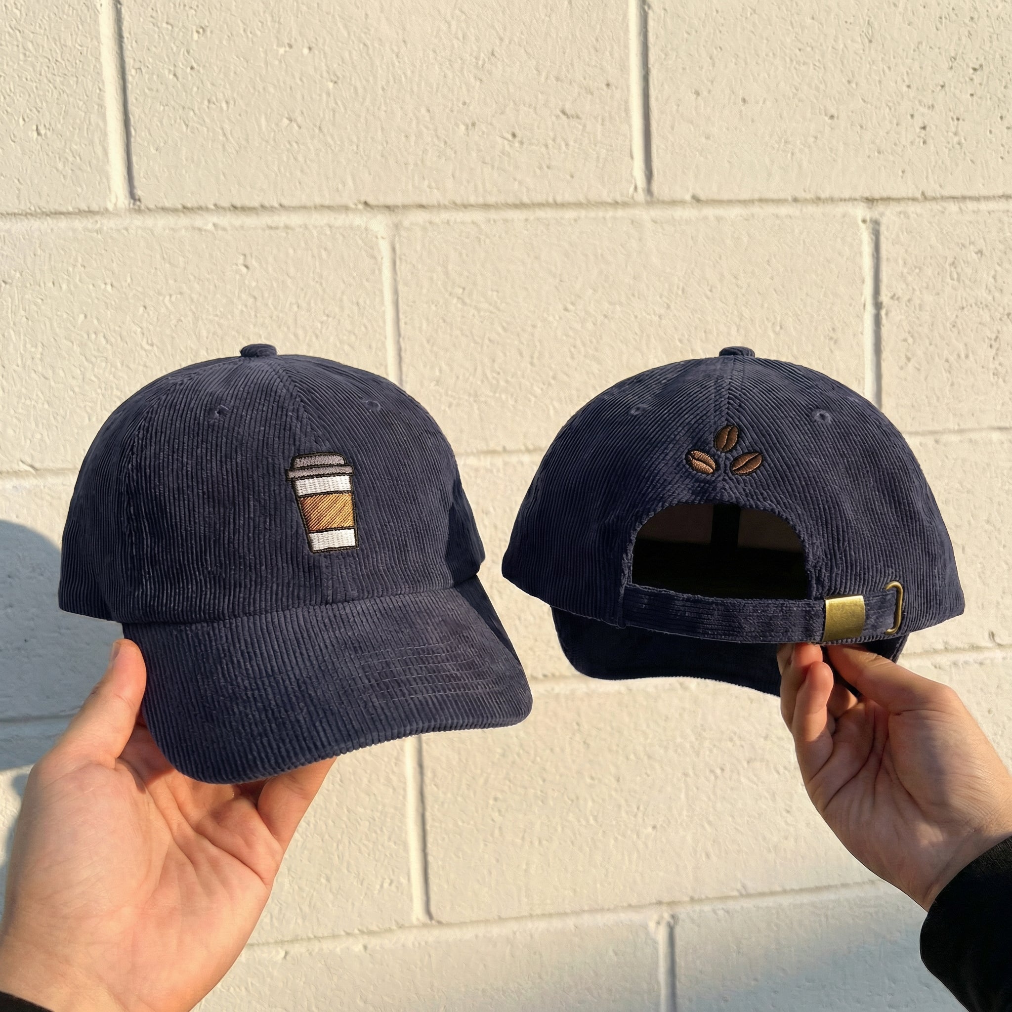 Custom Embroidered Coffee Cup Hat - Caffeine Lover Cap