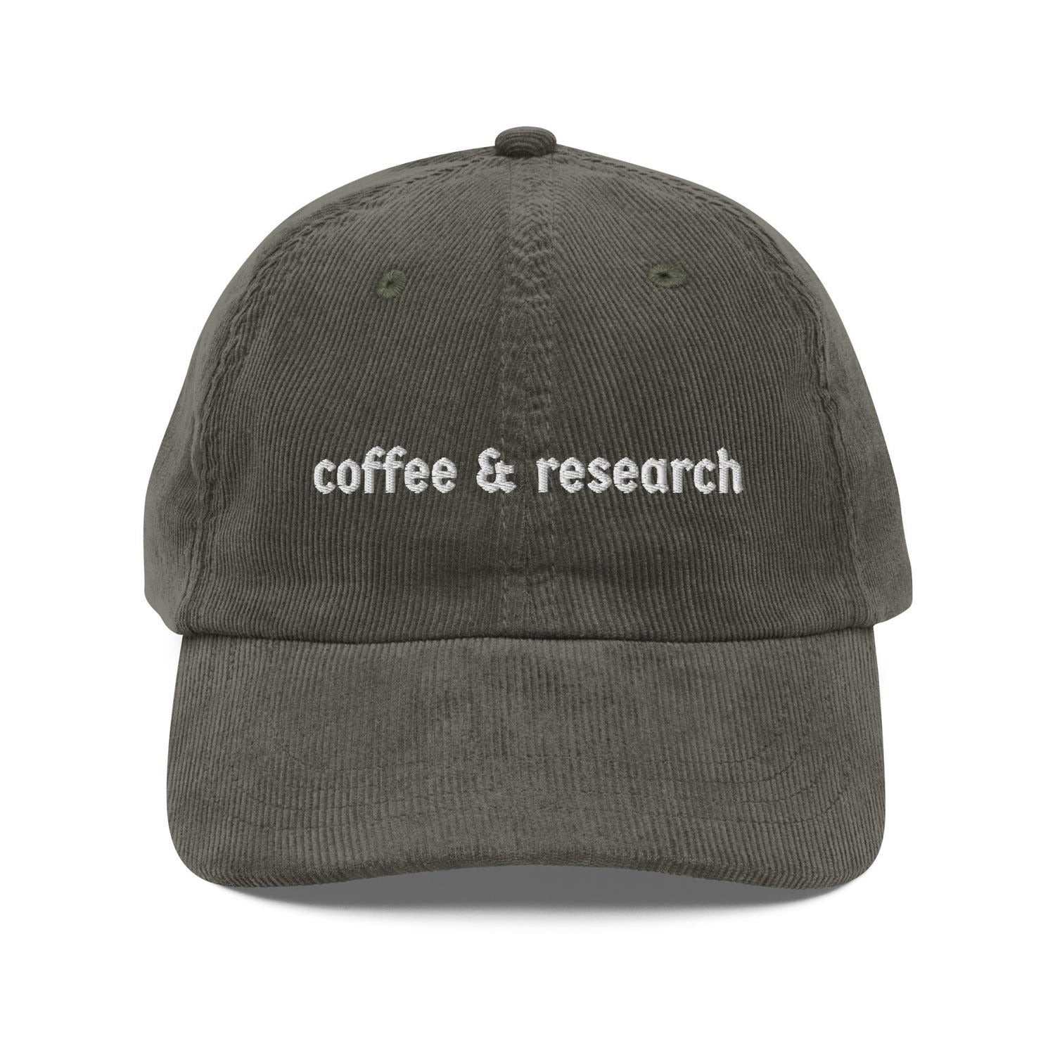 Custom Embroidered Coffee & Research Hat