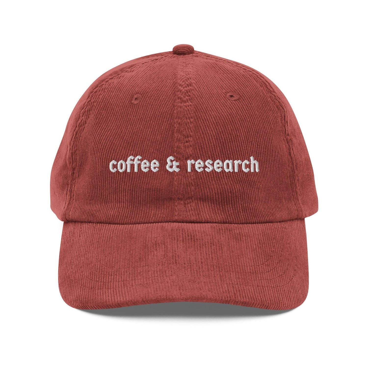 Custom Embroidered Coffee & Research Hat
