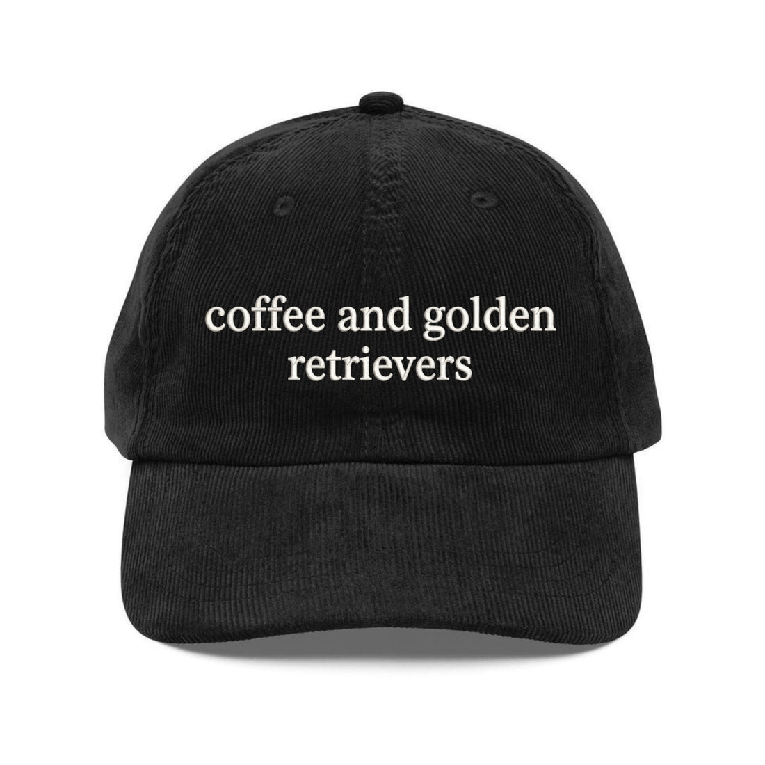 Custom Embroidered Coffee and Golden Retrievers Hat