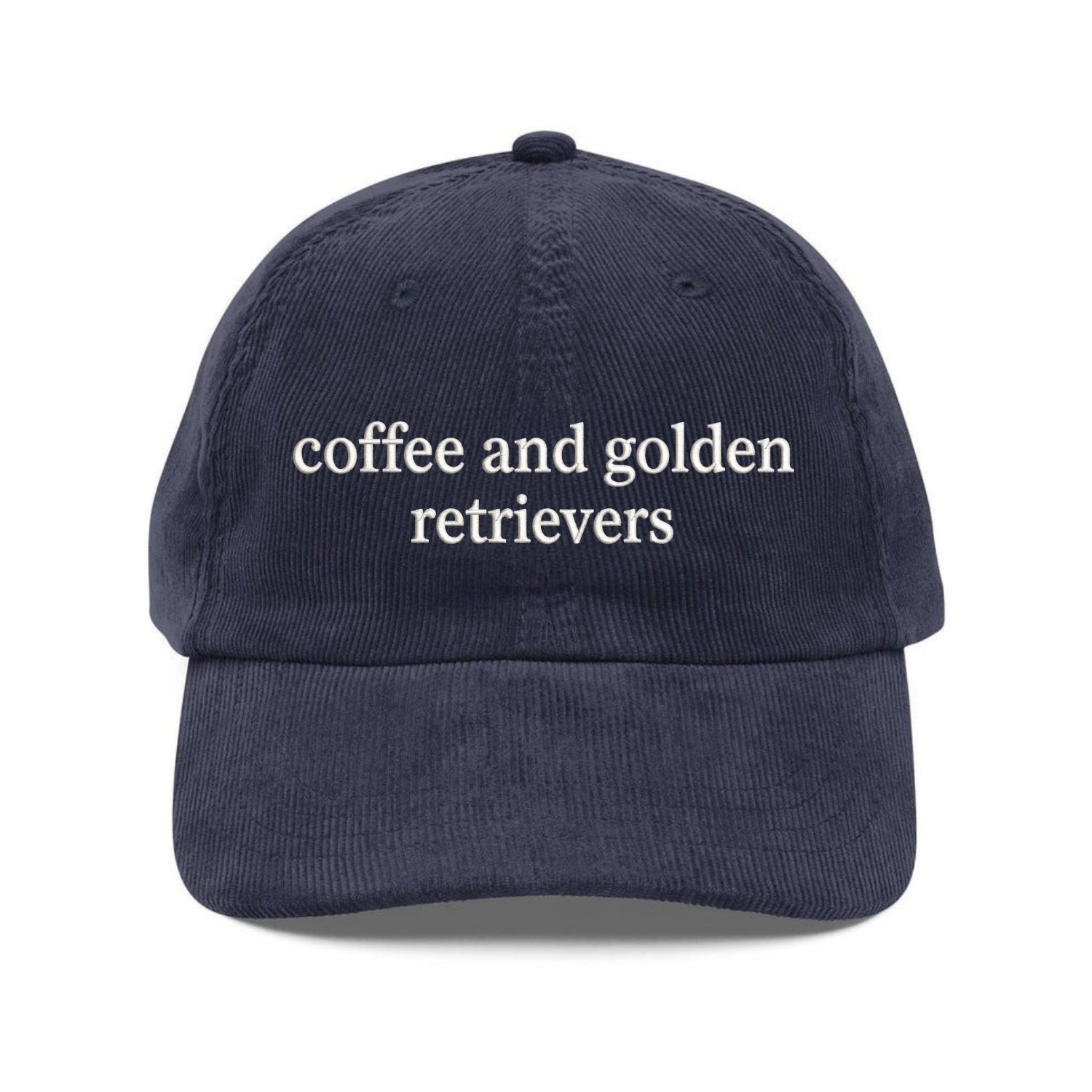 Custom Embroidered Coffee and Golden Retrievers Hat