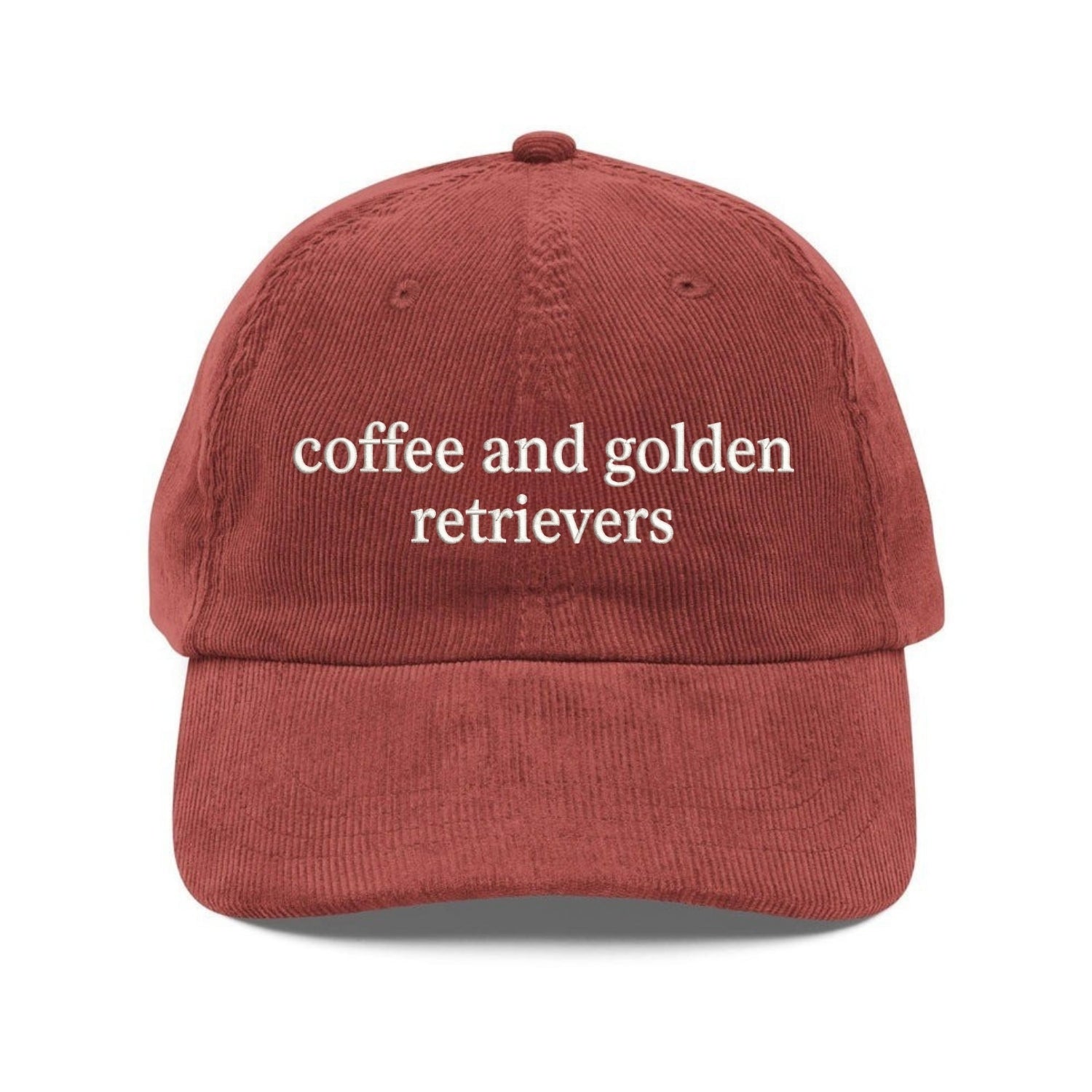 Custom Embroidered Coffee and Golden Retrievers Hat