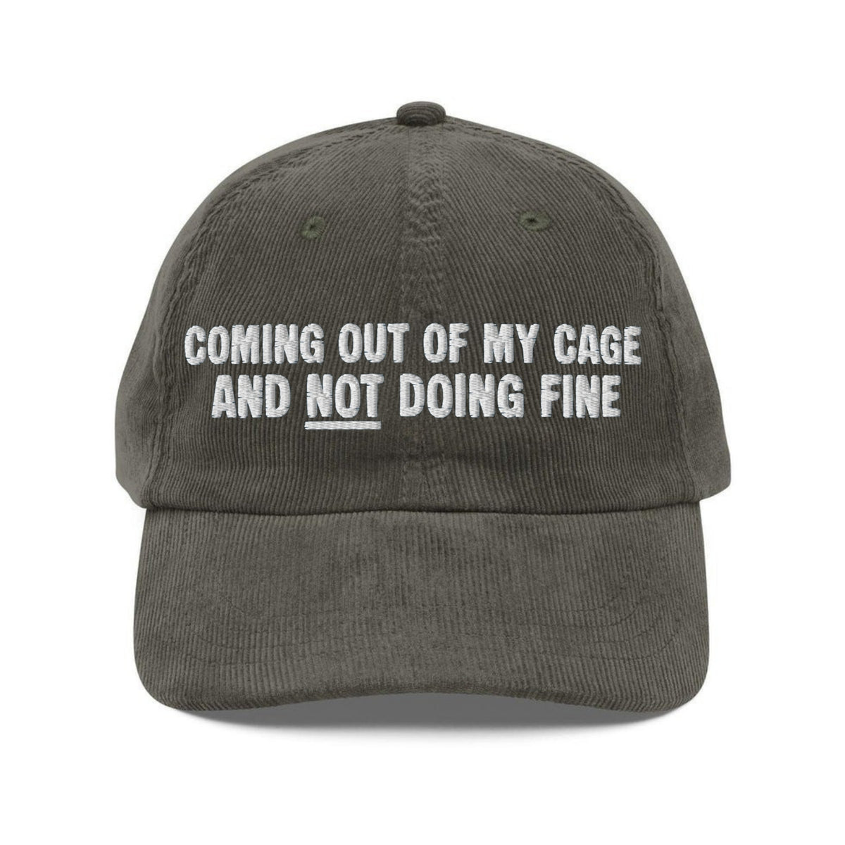 Custom Embroidered Coming out of My Cage Hat