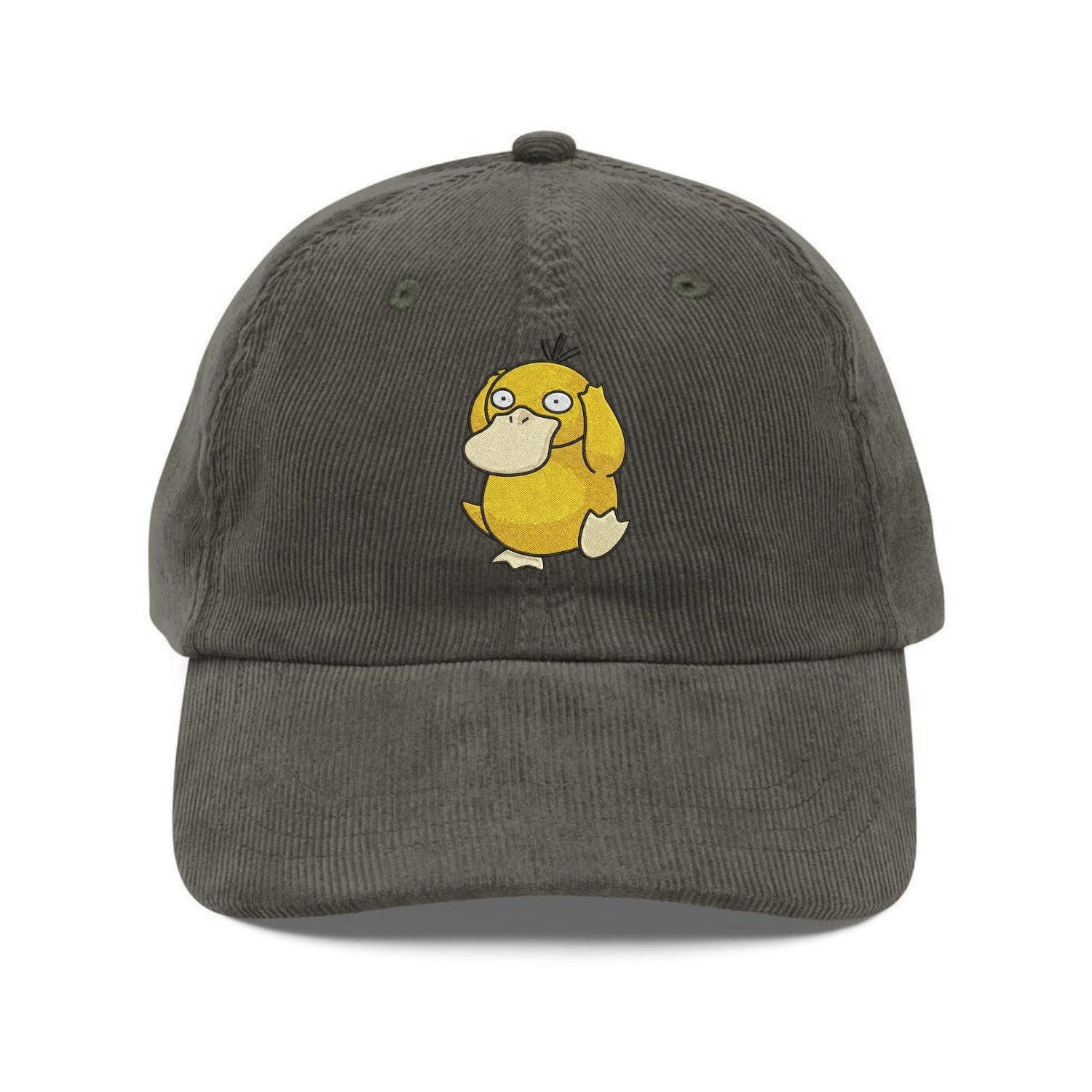 Custom Embroidered Confused Duck Cartoon Hat - Cute Funny Animal Cap