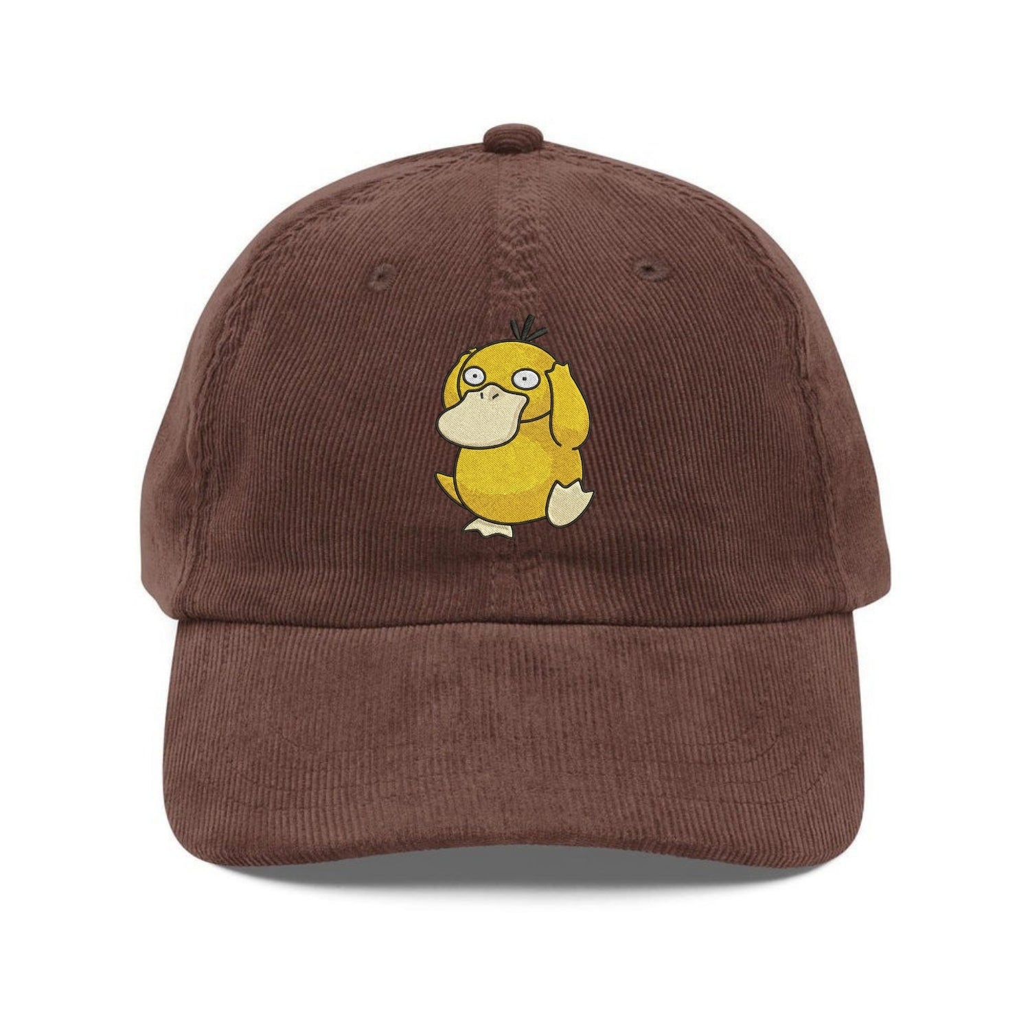 Custom Embroidered Confused Duck Cartoon Hat - Cute Funny Animal Cap