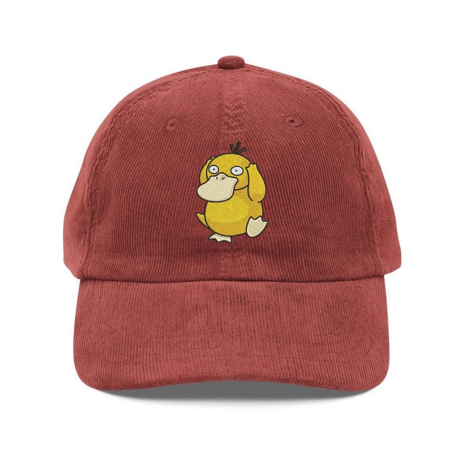 Custom Embroidered Confused Duck Cartoon Hat - Cute Funny Animal Cap