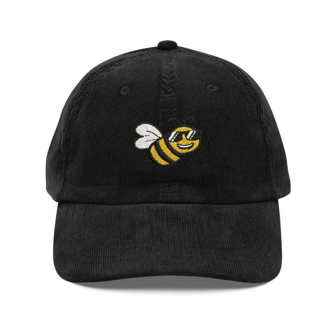 Custom Embroidered Cool Bee Hat - Applique Insect Vintage Cap