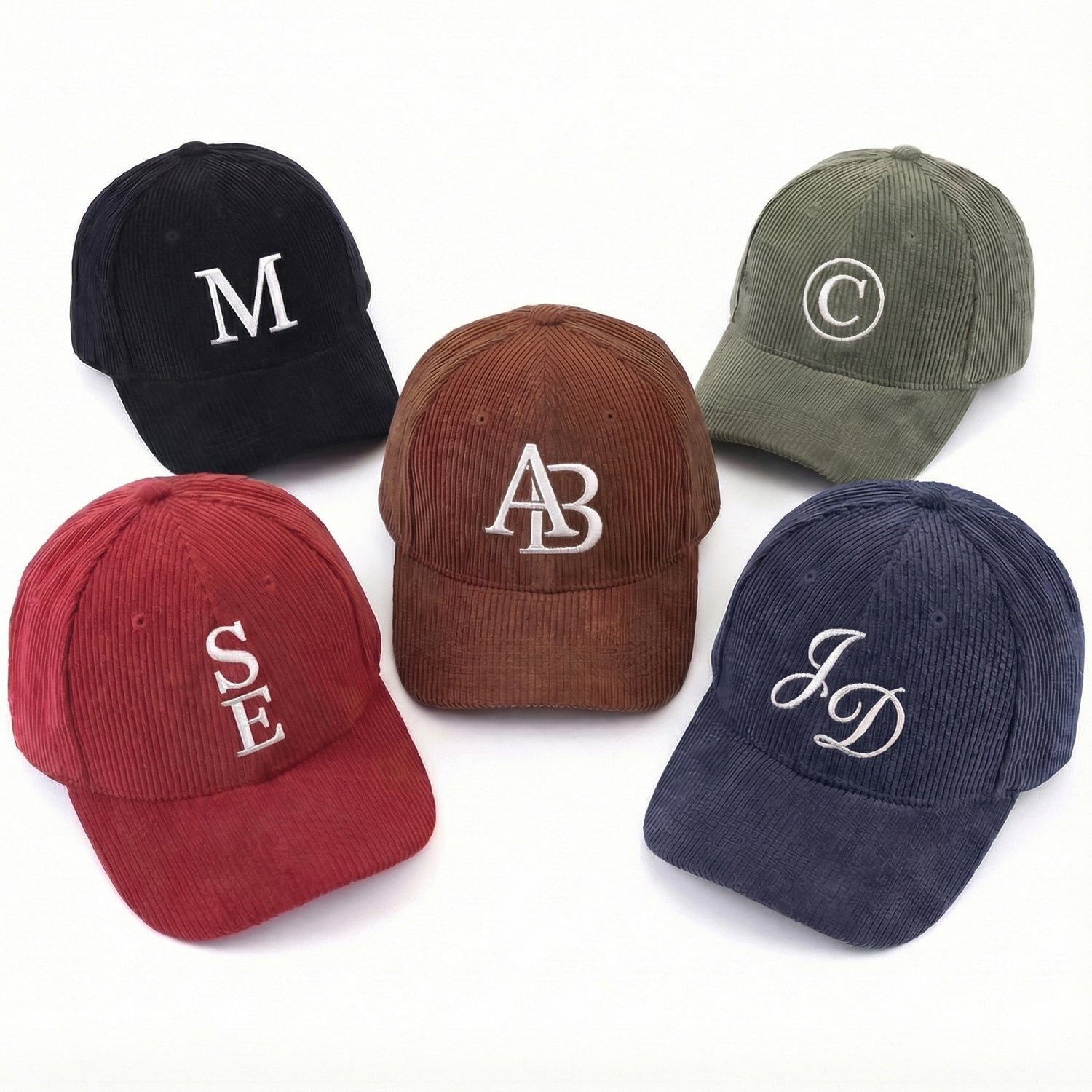 Custom Embroidered Monogram Hat – Personalized Initials Cap