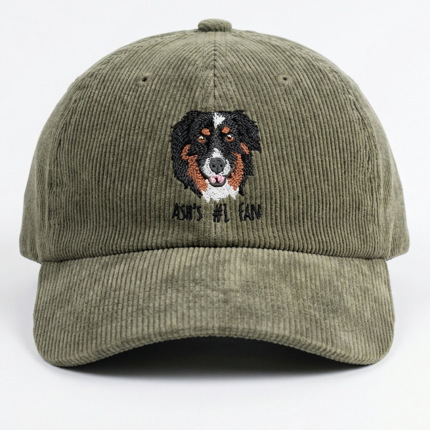 Custom Dog Portrait Hat - Personalized Embroidered Dog Cap