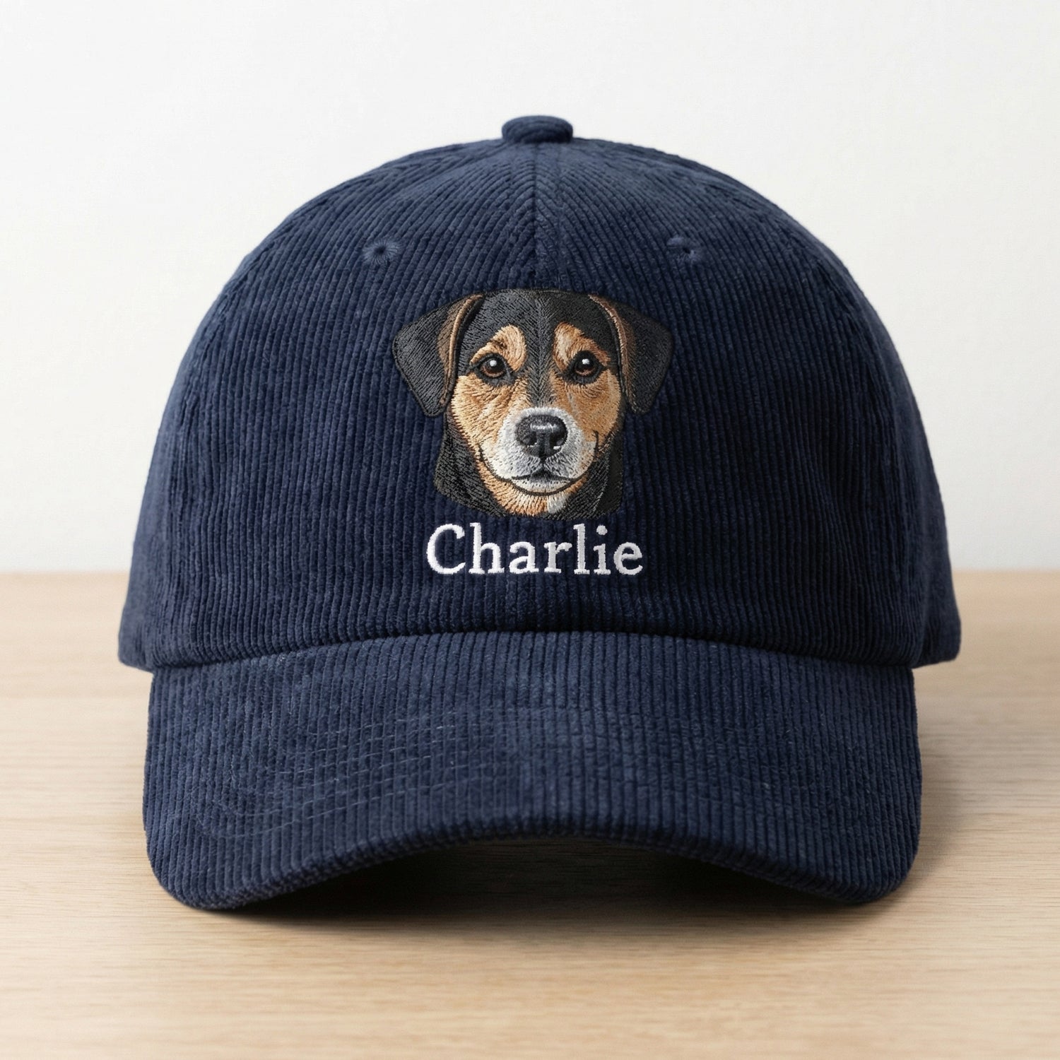 Custom Pet Memorial Portrait Hat - Personalized Pet Photo Cap