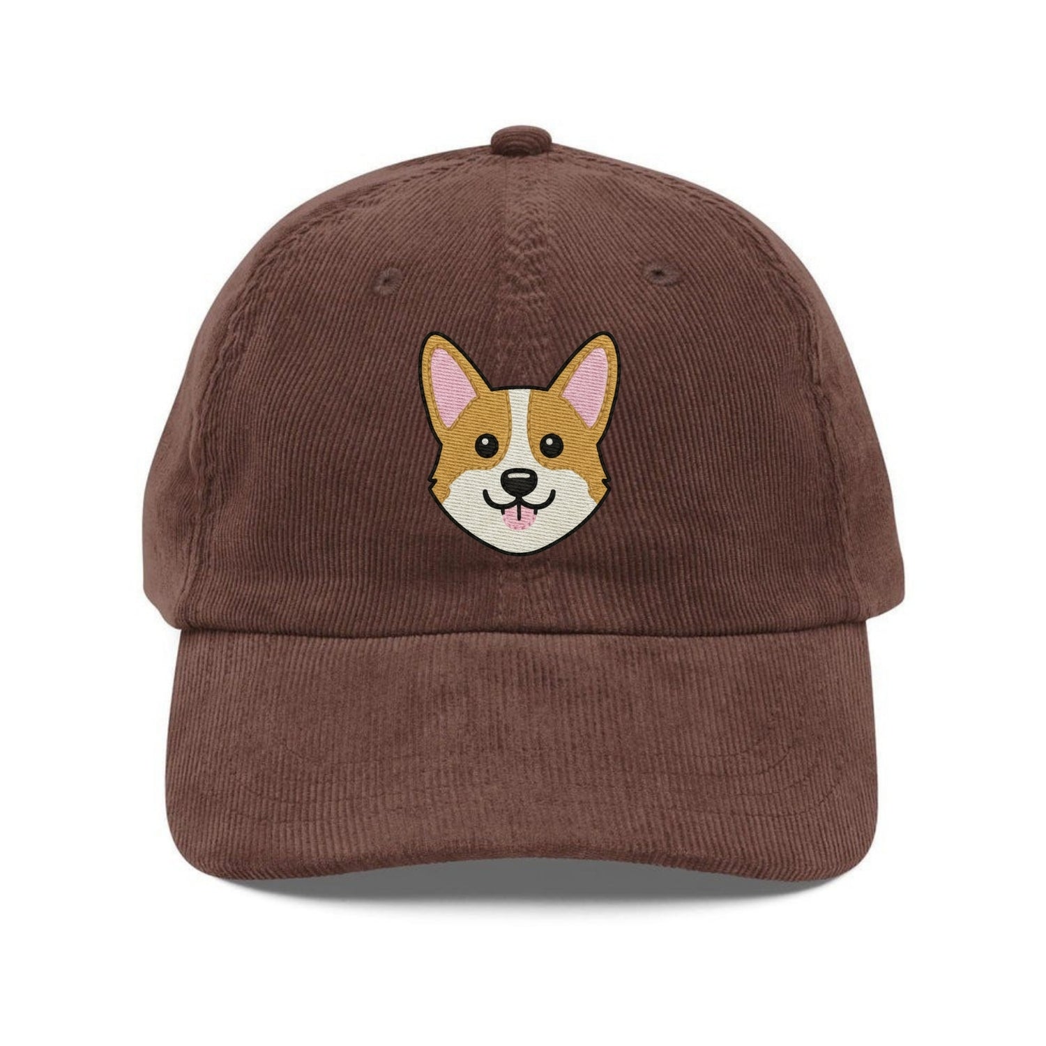 Custom Embroidered Corgi Dog Face Hat