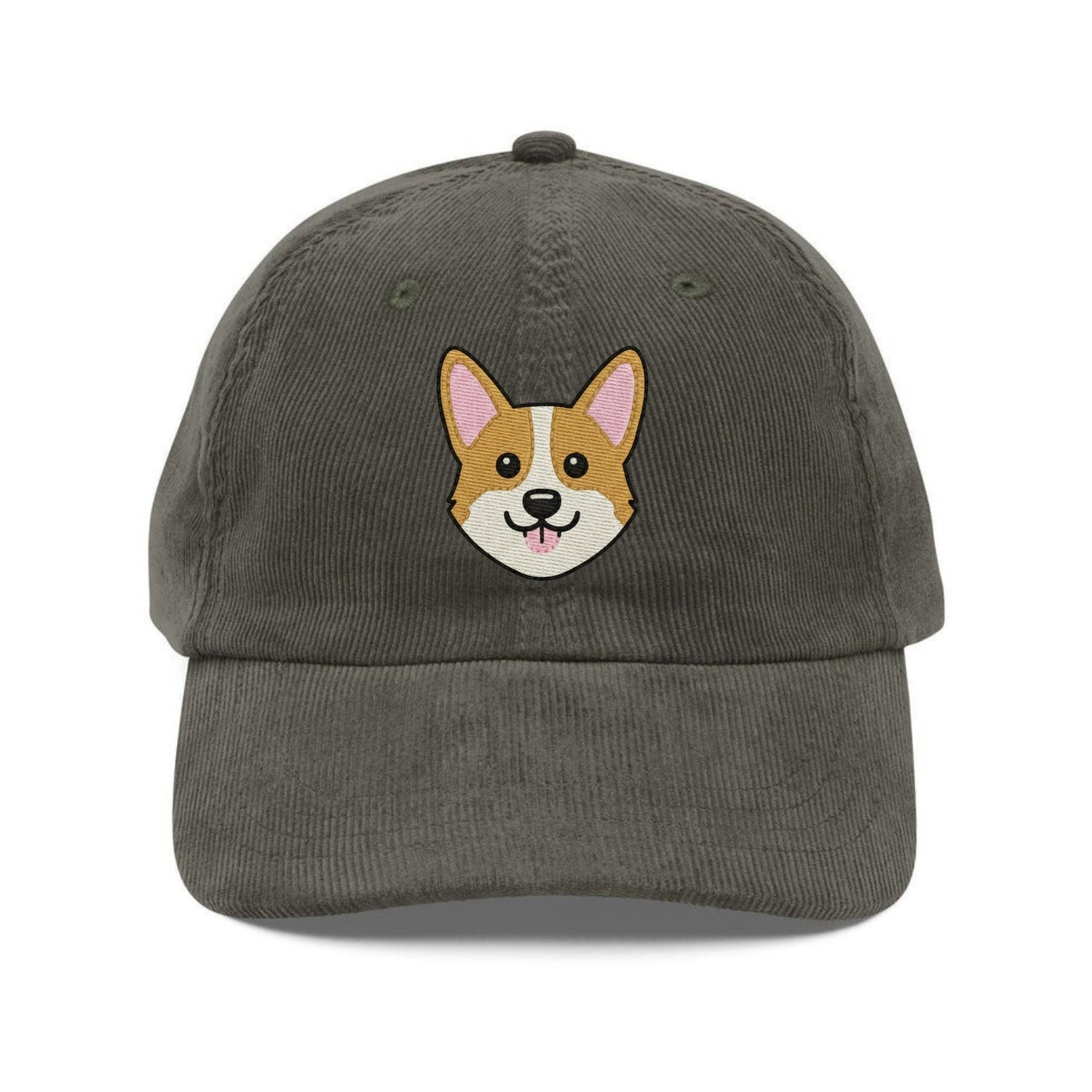 Custom Embroidered Corgi Dog Face Hat