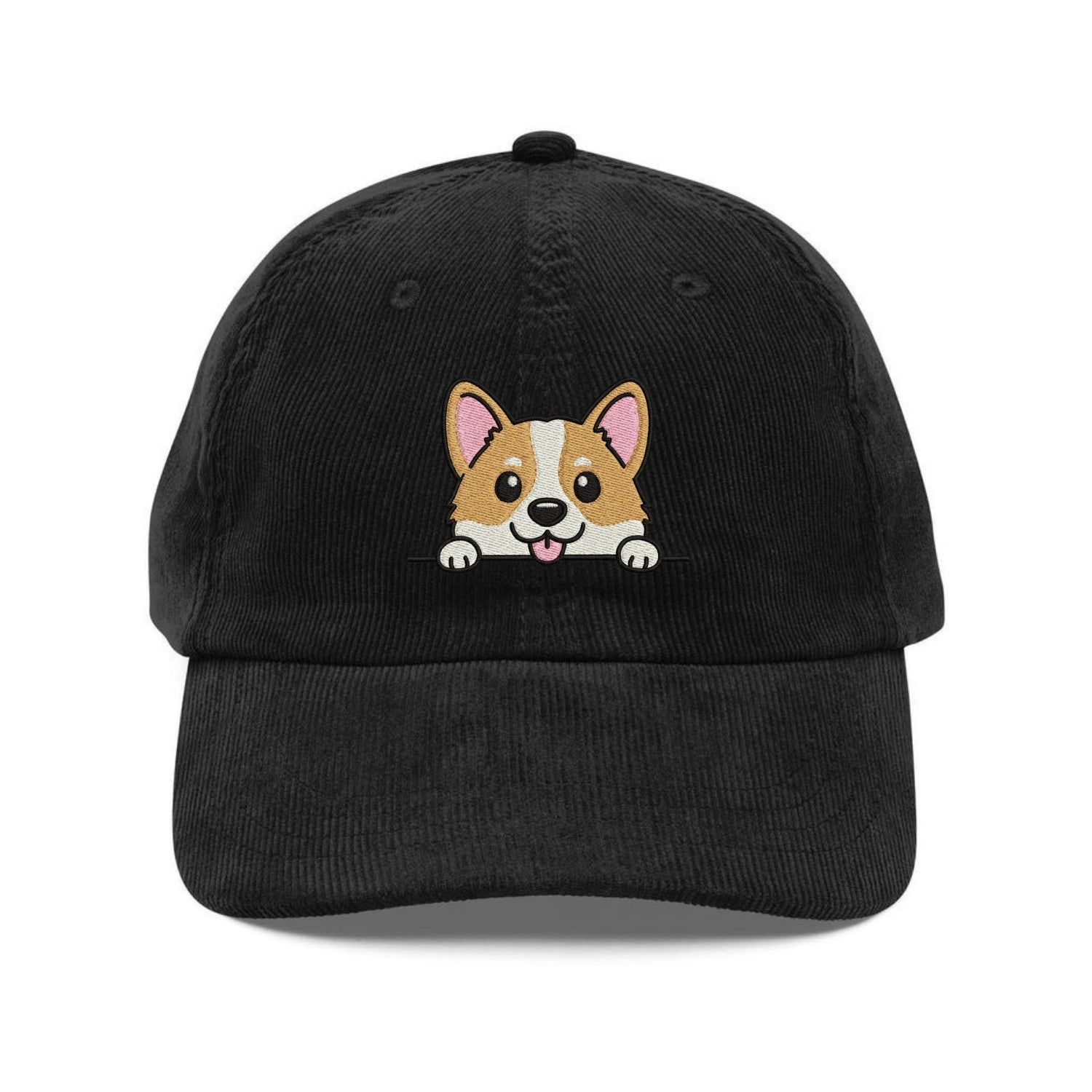 Custom Embroidered Corgi Dog Face Hat