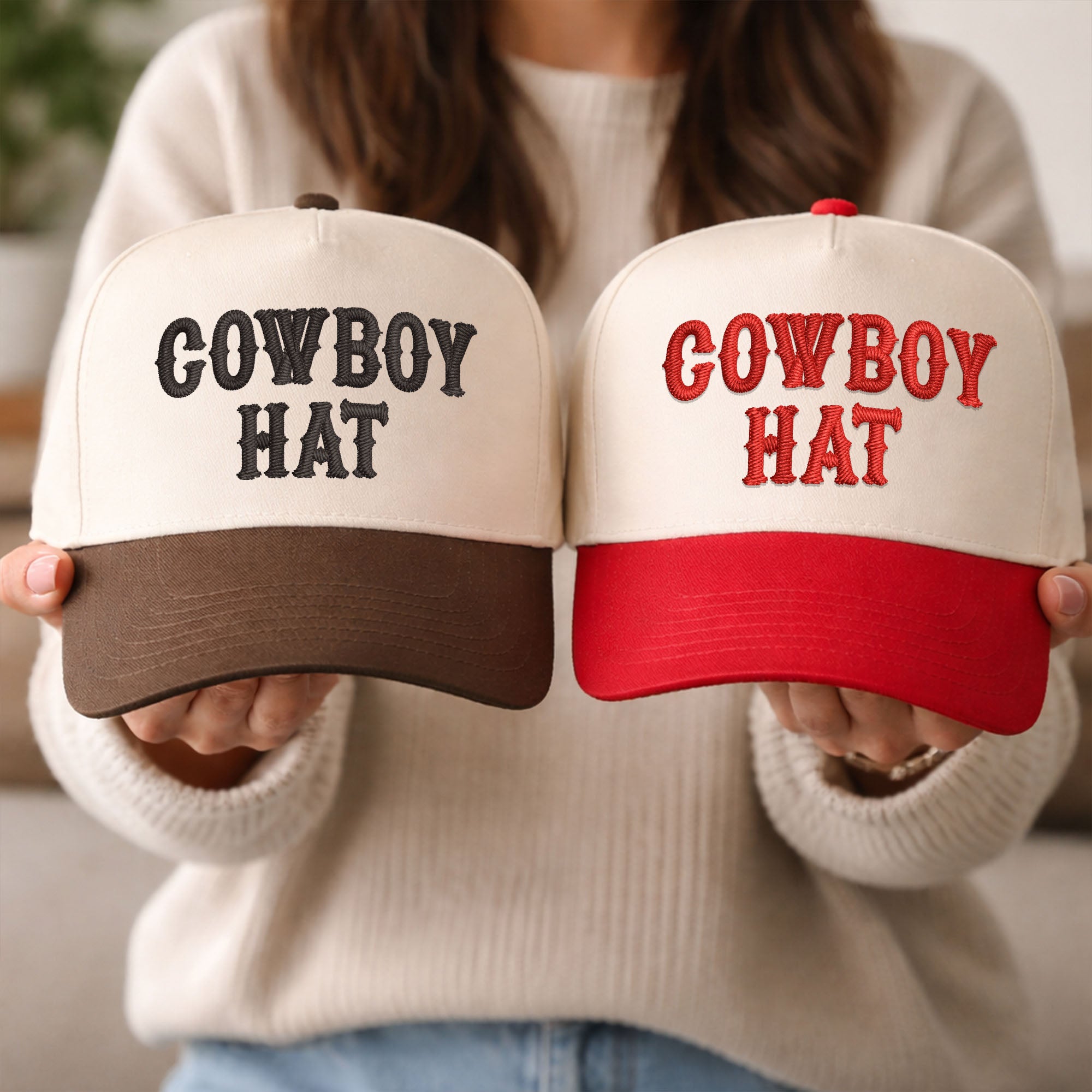 Custom Embroidered Cowboy Hat Snapback Hat