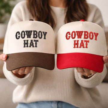 Custom Embroidered Cowboy Hat Snapback Hat