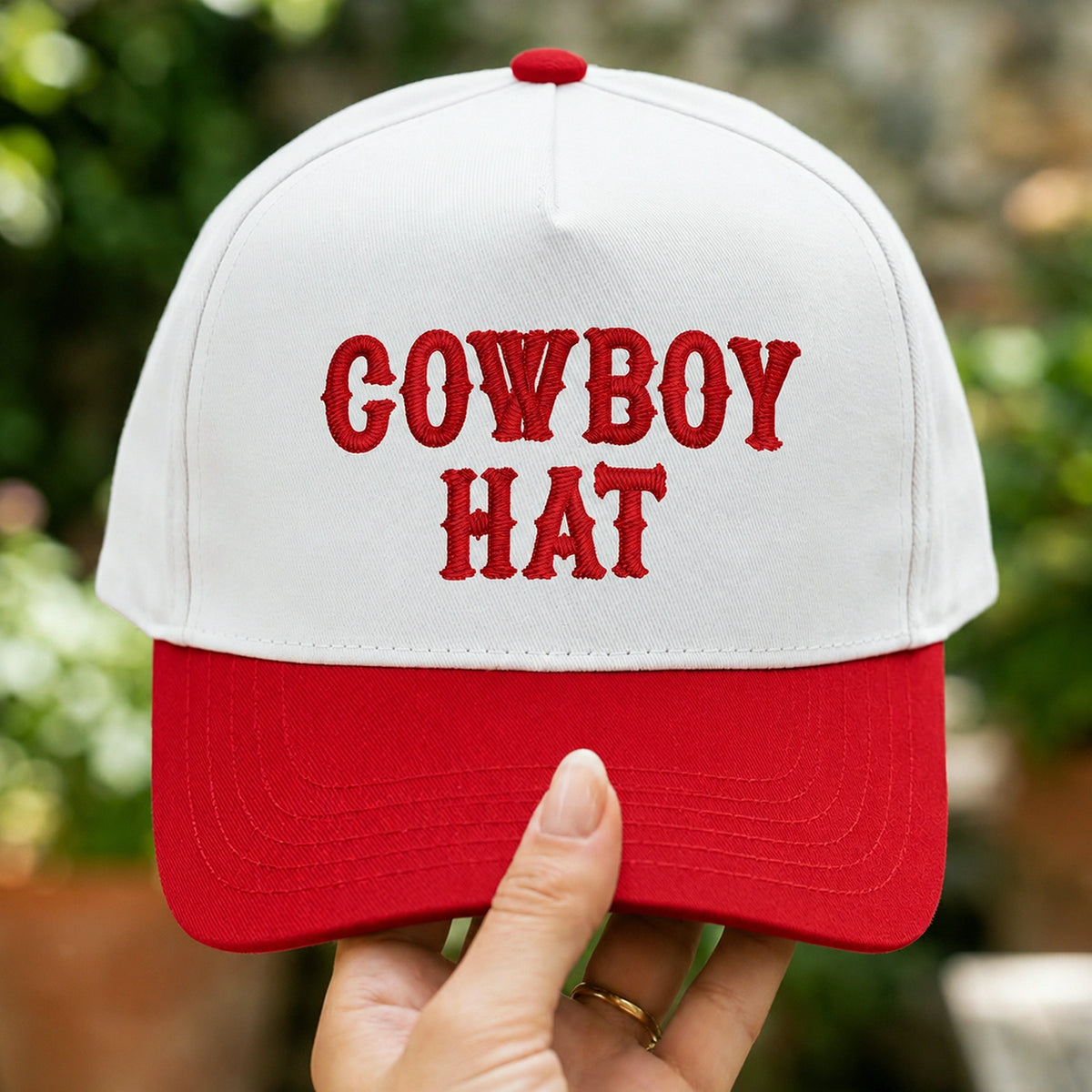 Custom Embroidered Cowboy Hat Snapback Hat