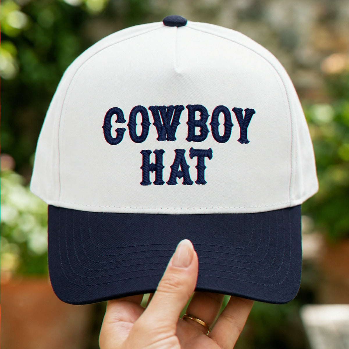 Custom Embroidered Cowboy Hat Snapback Hat