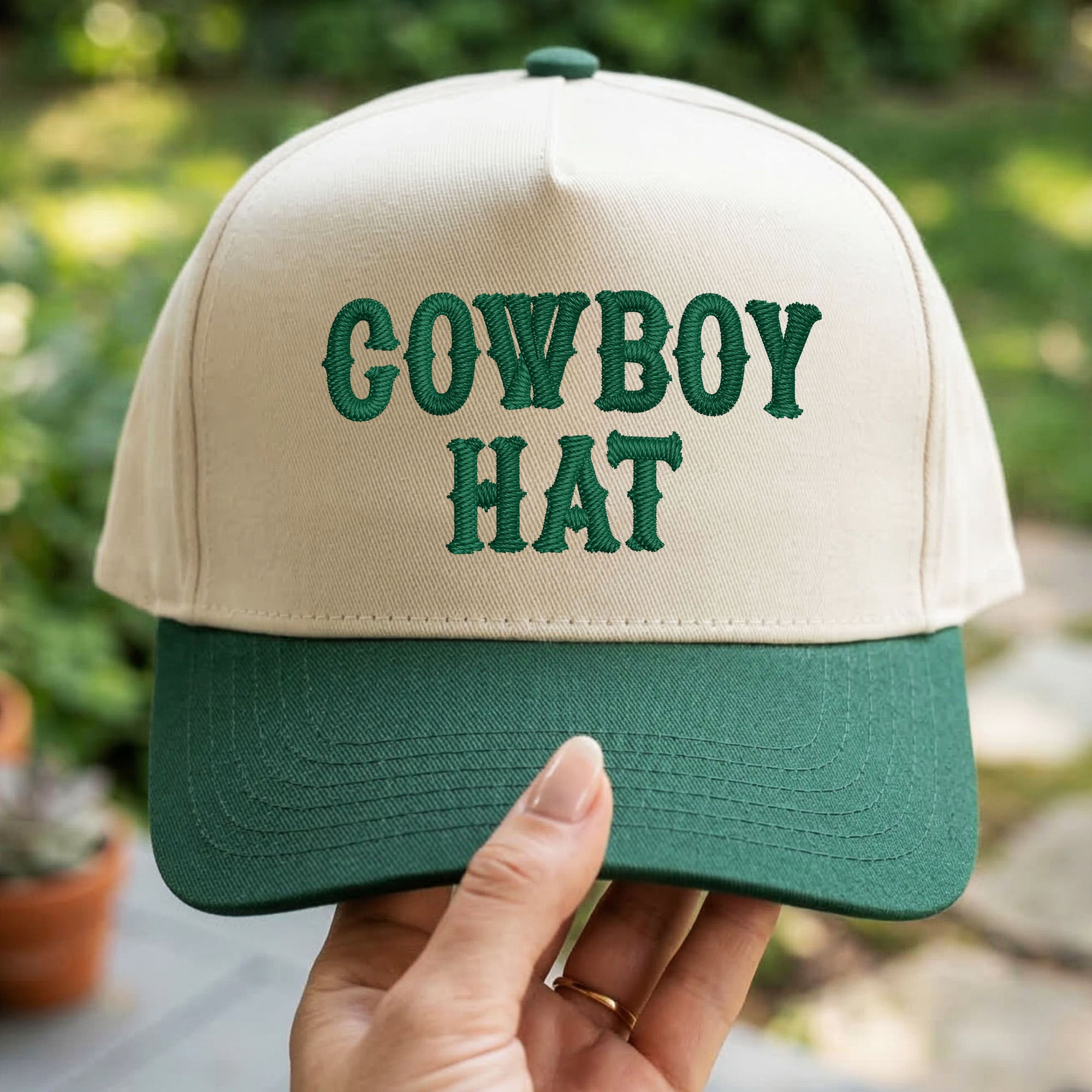 Custom Embroidered Cowboy Hat Snapback Hat