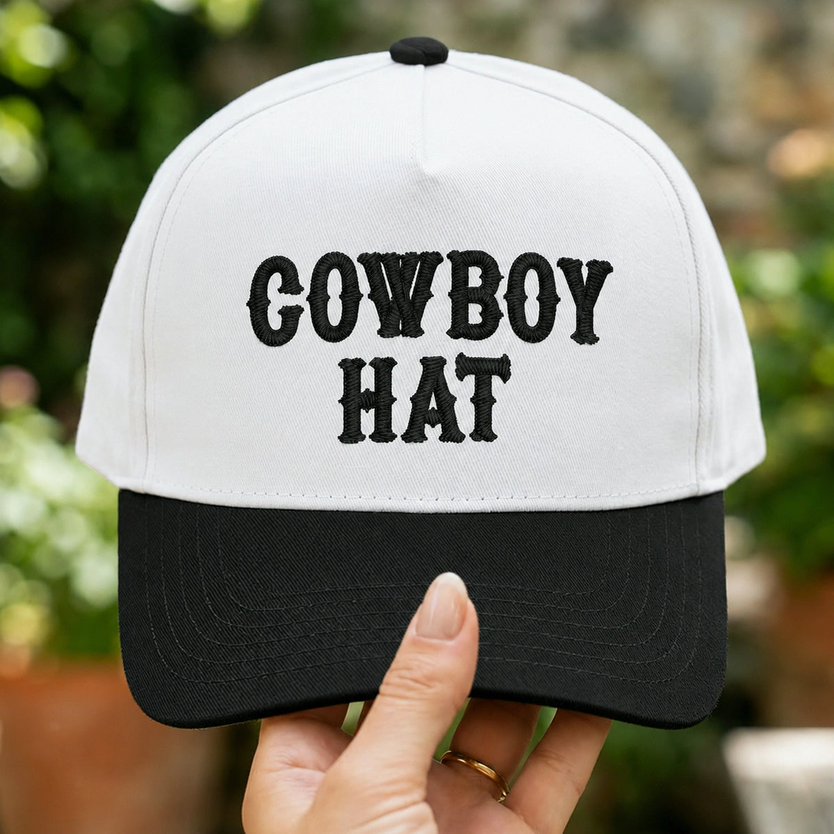 Custom Embroidered Cowboy Hat Snapback Hat