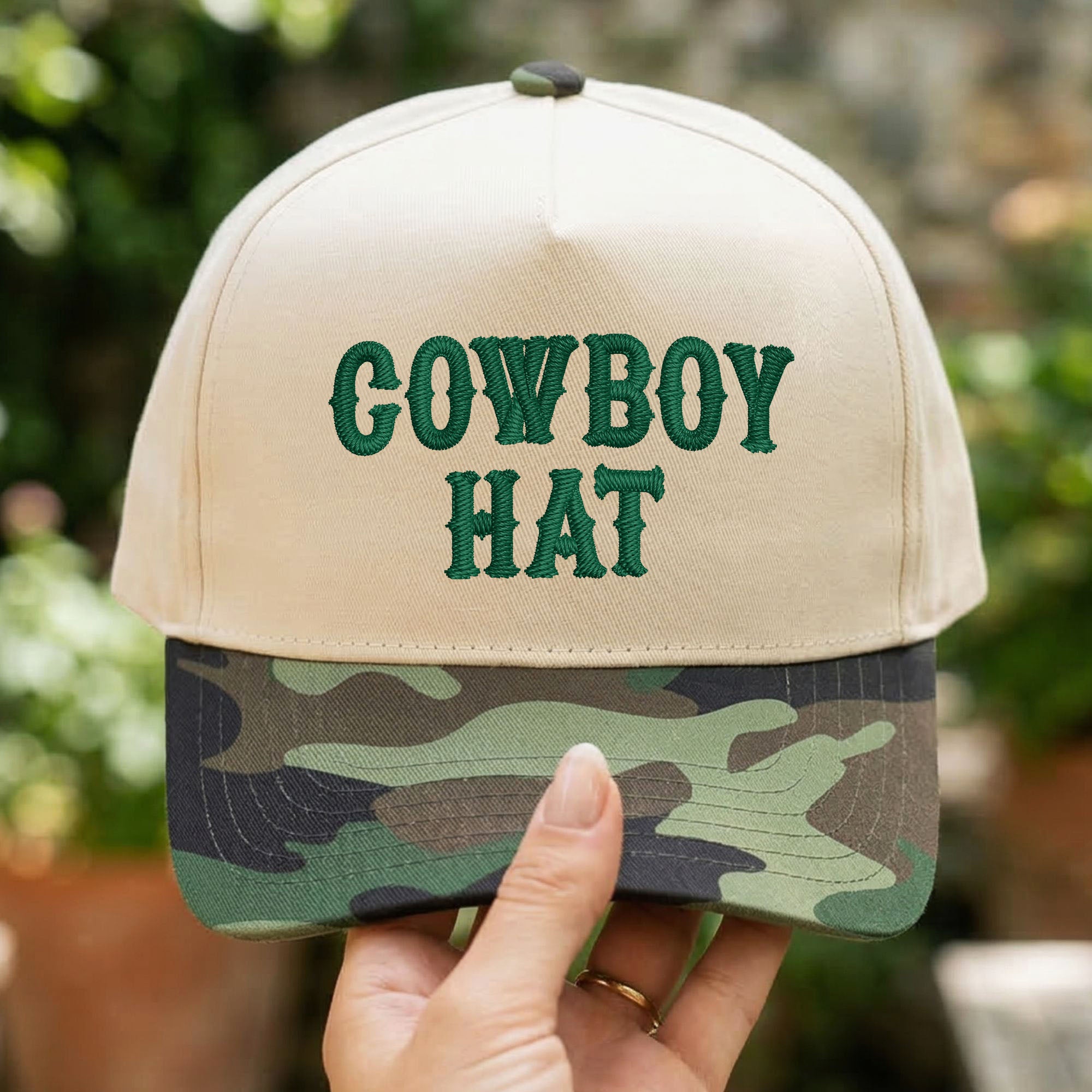 Custom Embroidered Cowboy Hat Snapback Hat