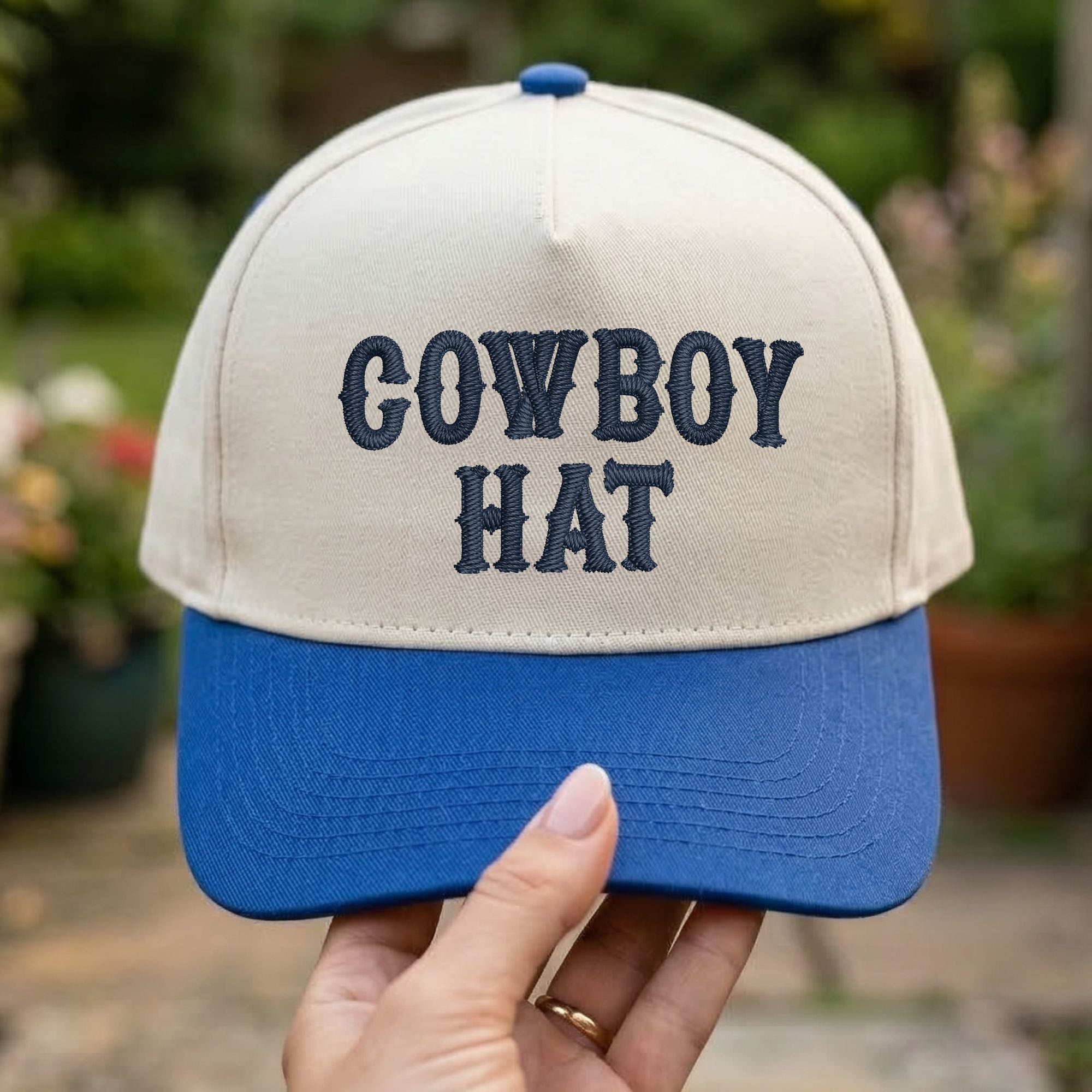 Custom Embroidered Cowboy Hat Snapback Hat