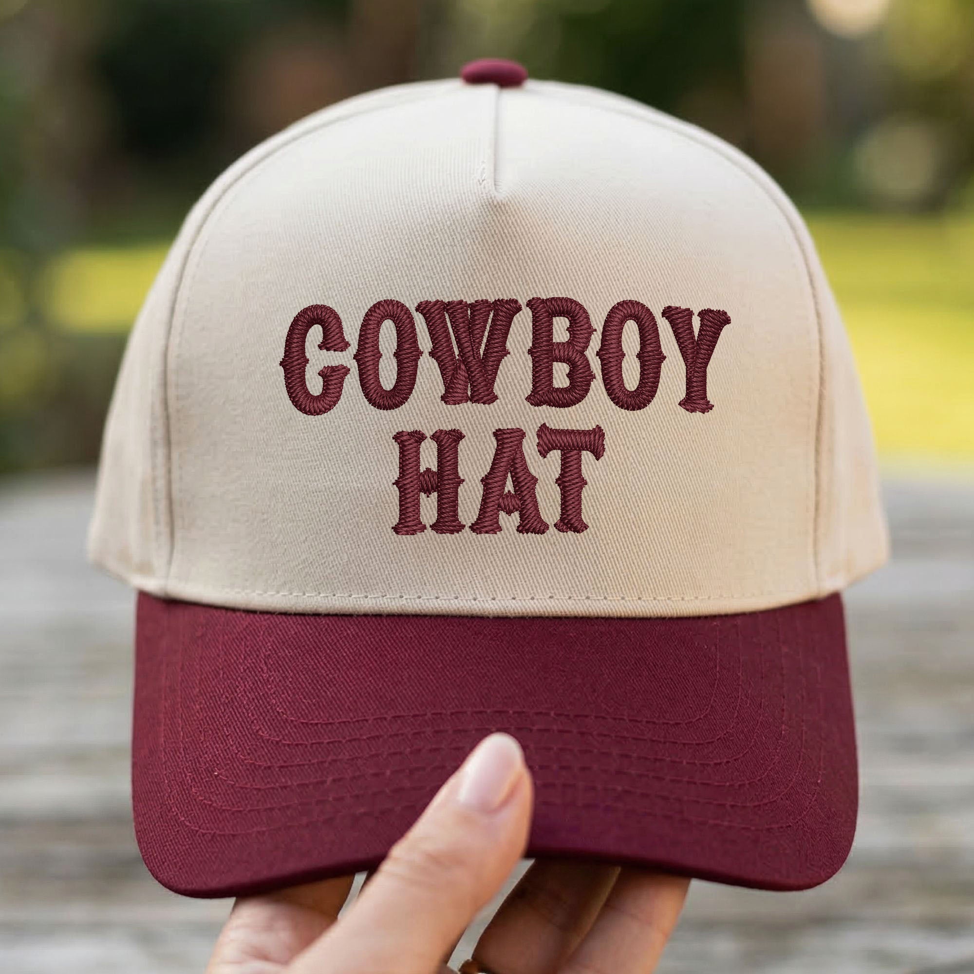 Custom Embroidered Cowboy Hat Snapback Hat