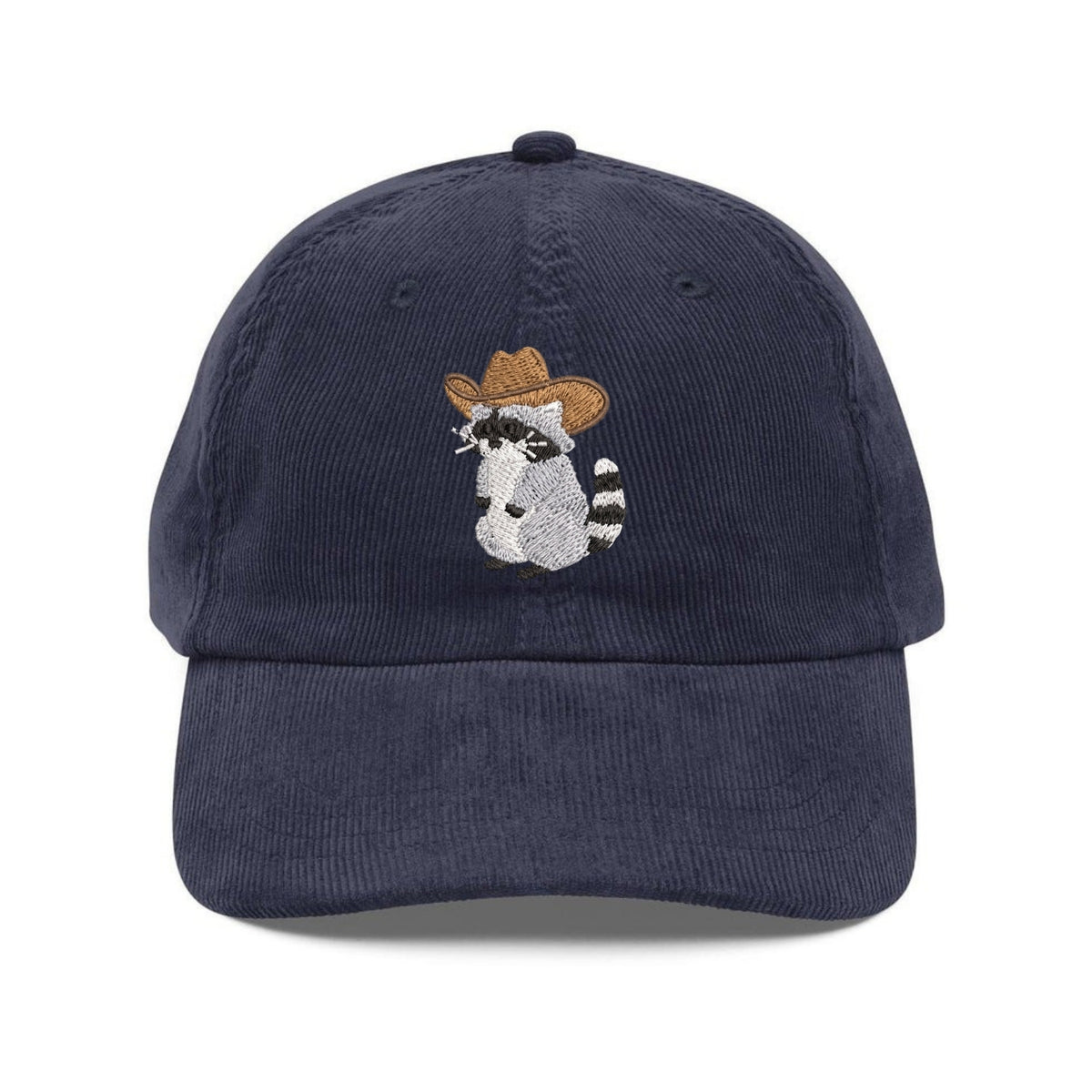 Custom Embroidered Cowboy Raccoon Hat