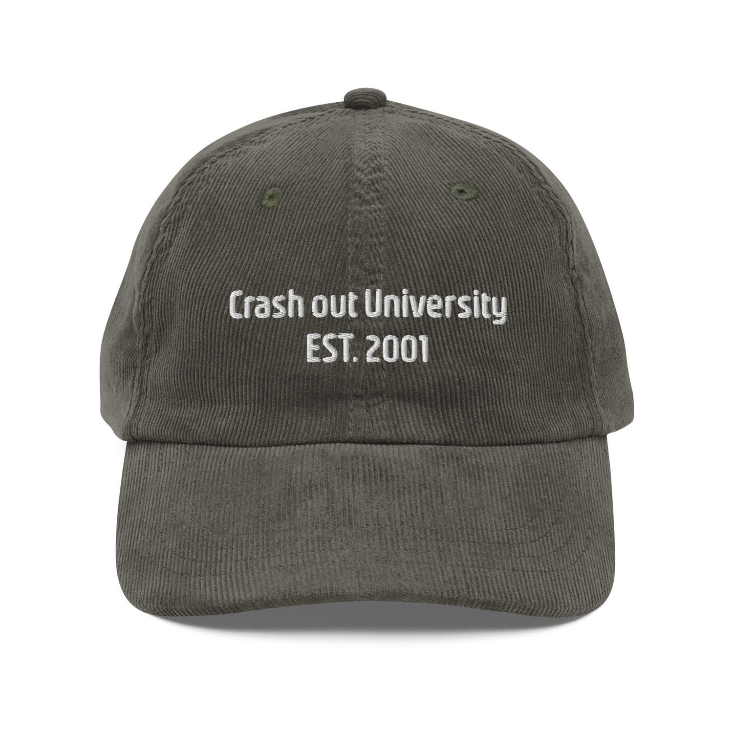 Custom Embroidered Crash Out University Est. 2001 Hat
