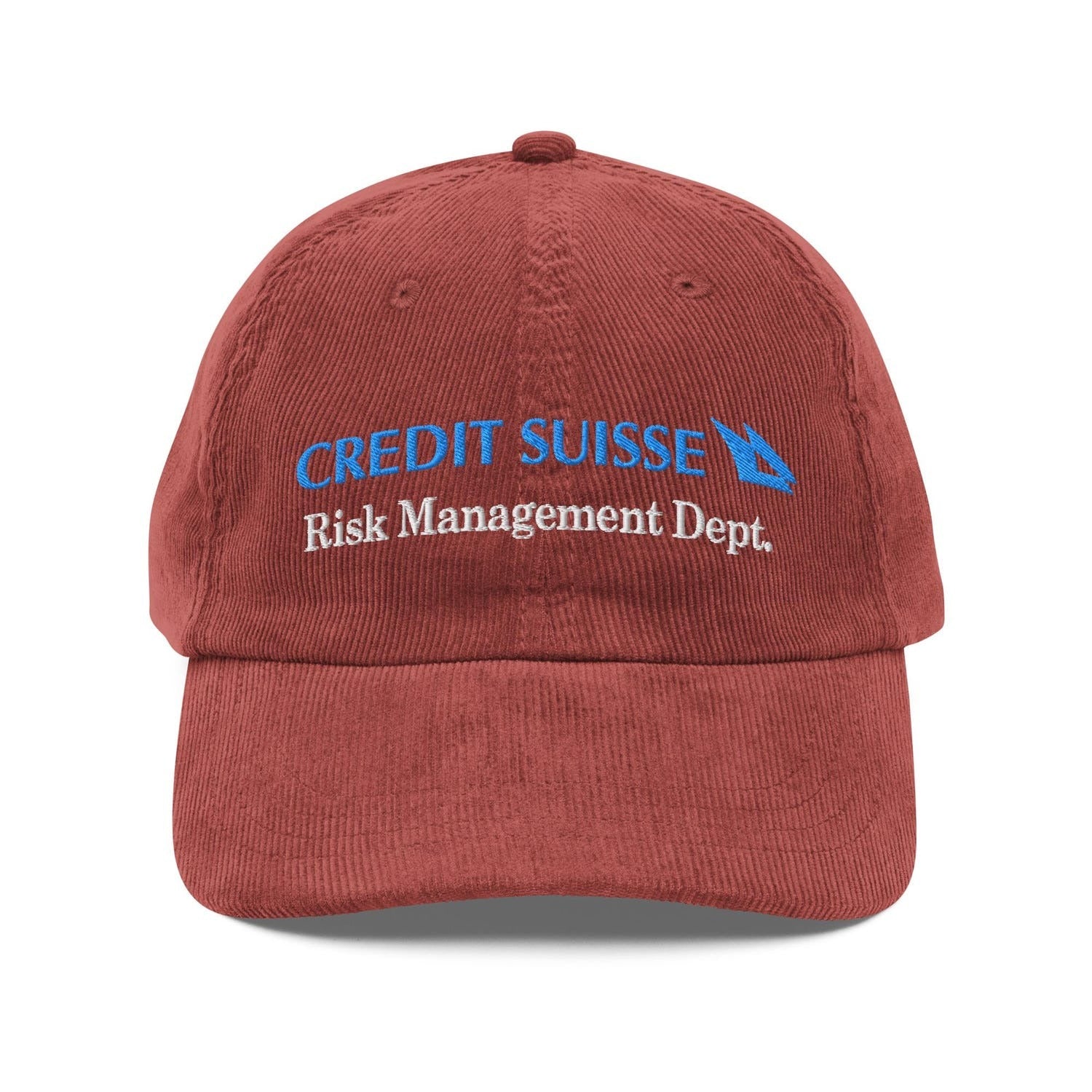 Custom Embroidered Credit Suisse Risk Management Hat