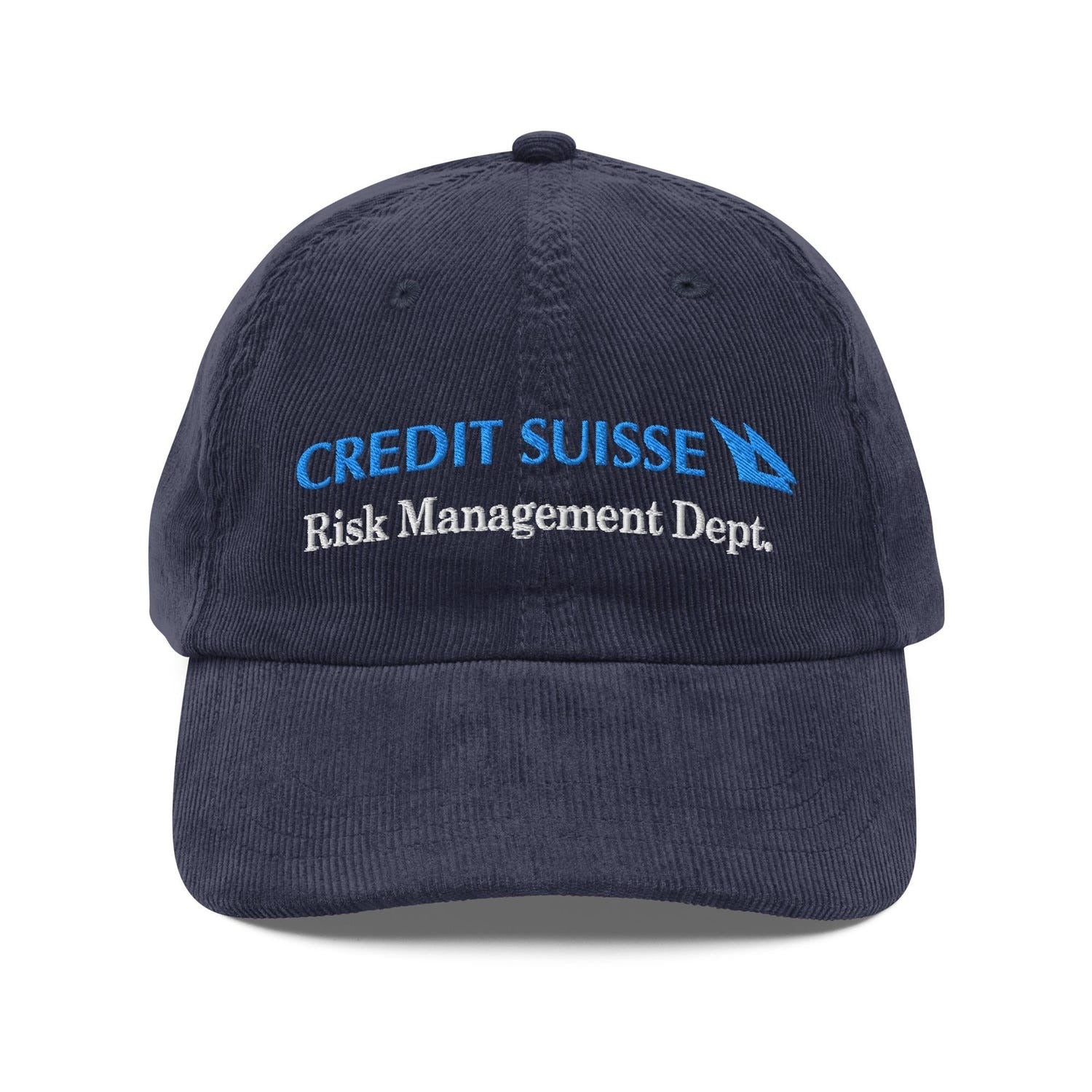 Custom Embroidered Credit Suisse Risk Management Hat