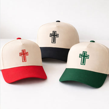 Custom Embroidered Cross Snapback Hat
