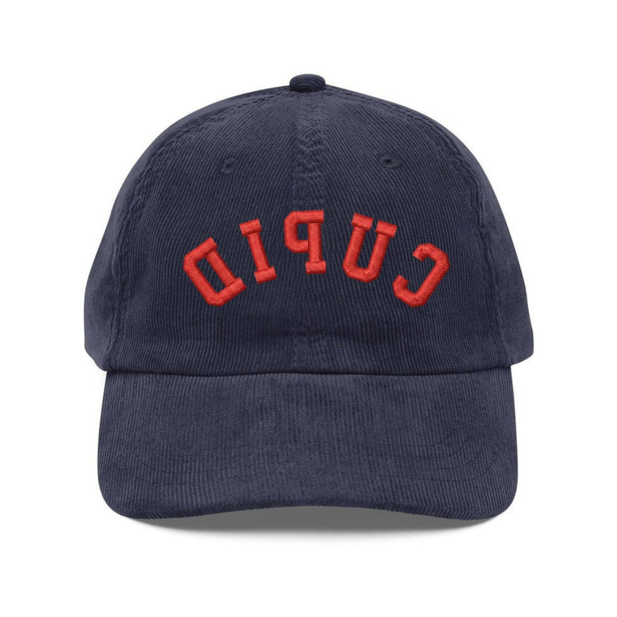 Custom Embroidered Cupid Upside Down Hat - Valentine’s Day Red Dad Cap