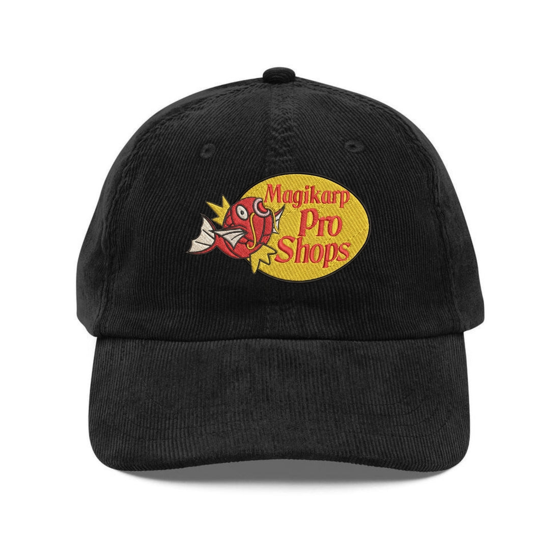 Custom Embroidered Cute Cartoon Fish Hat - Kawaii Corduroy Cap Gift
