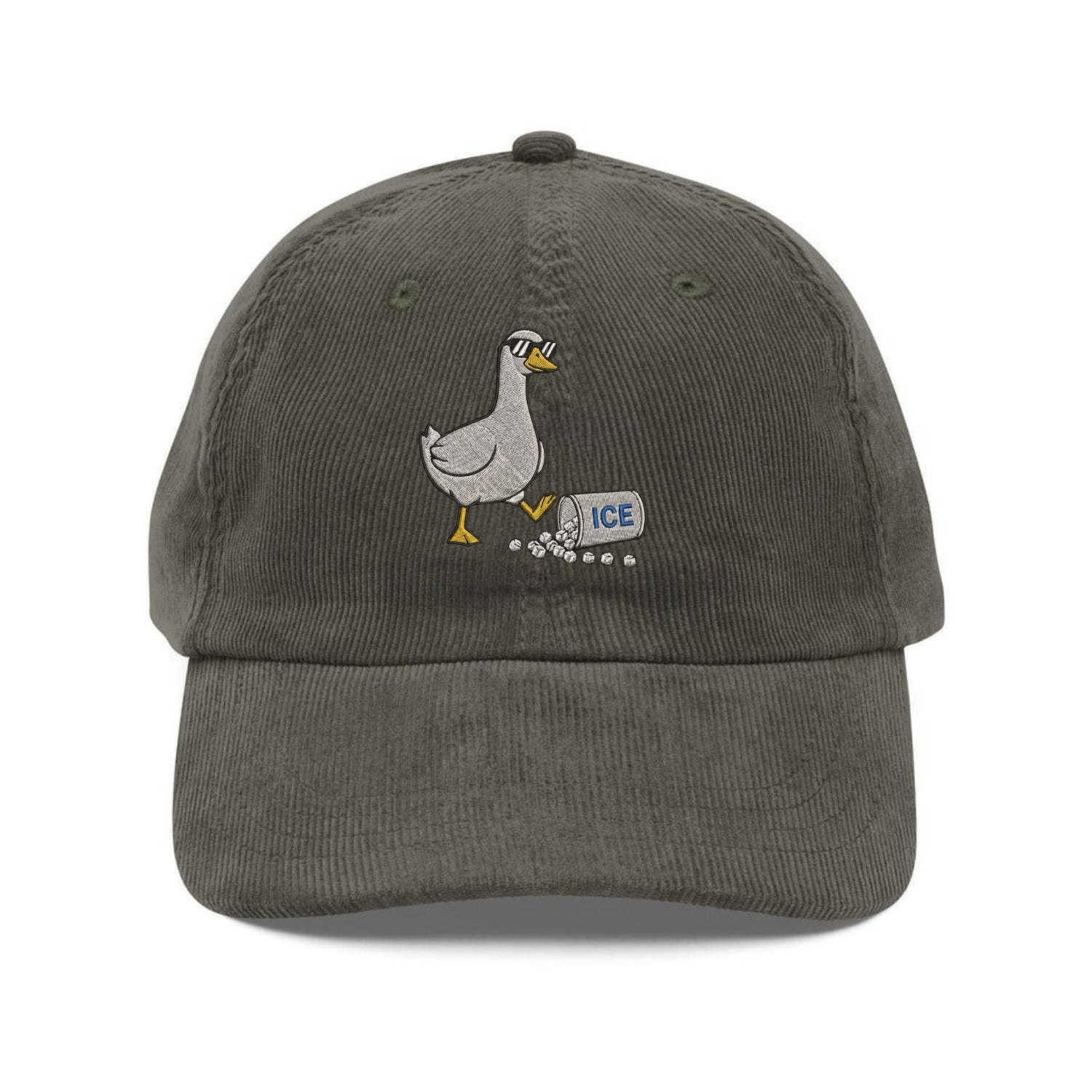Custom Embroidered Cute Goose Hat - Equality & Humanity Message Cap
