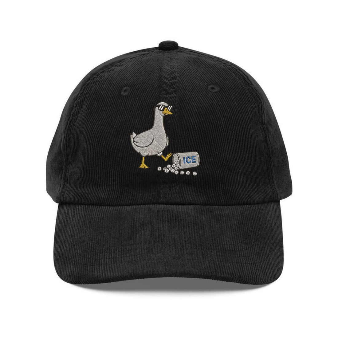 Custom Embroidered Cute Goose Hat - Equality & Humanity Message Cap