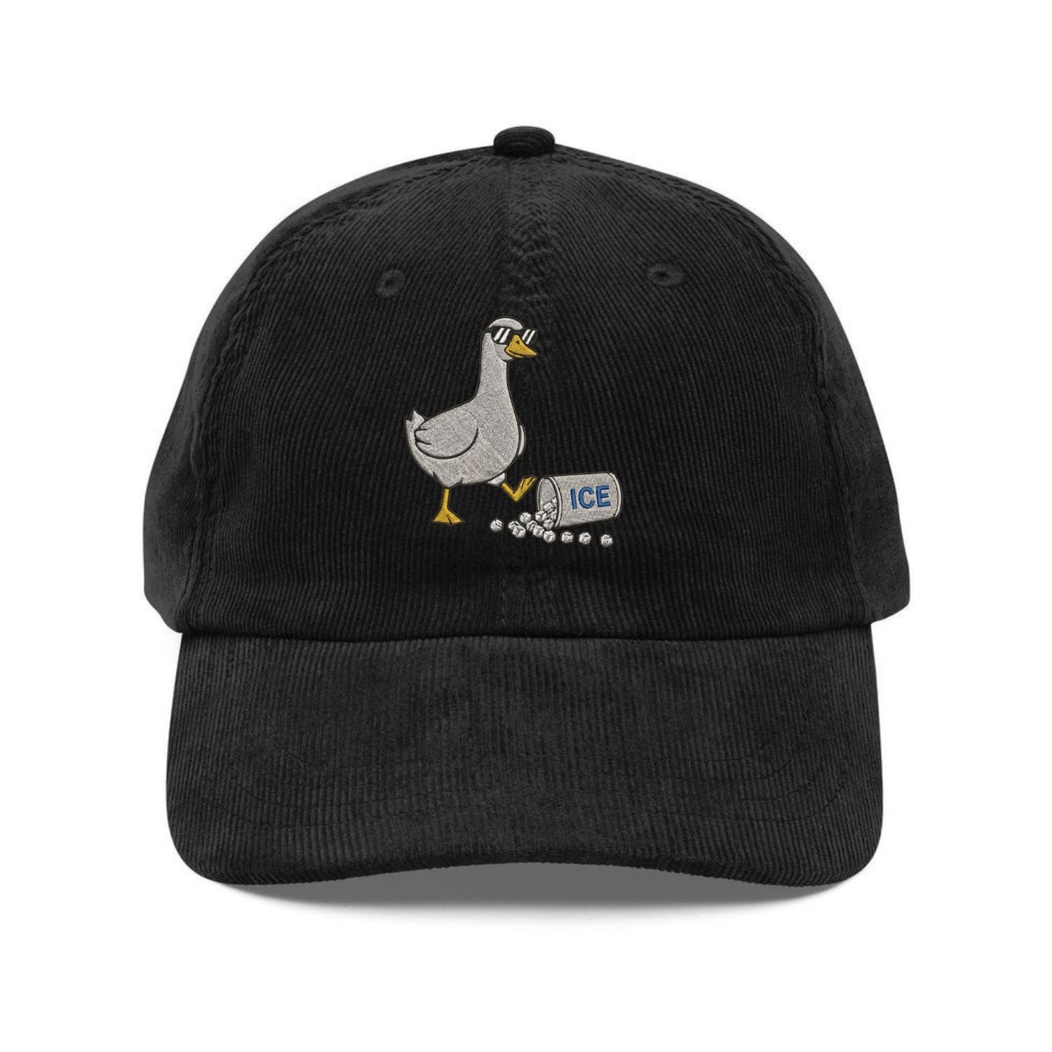Custom Embroidered Cute Goose Hat - Equality & Humanity Message Cap