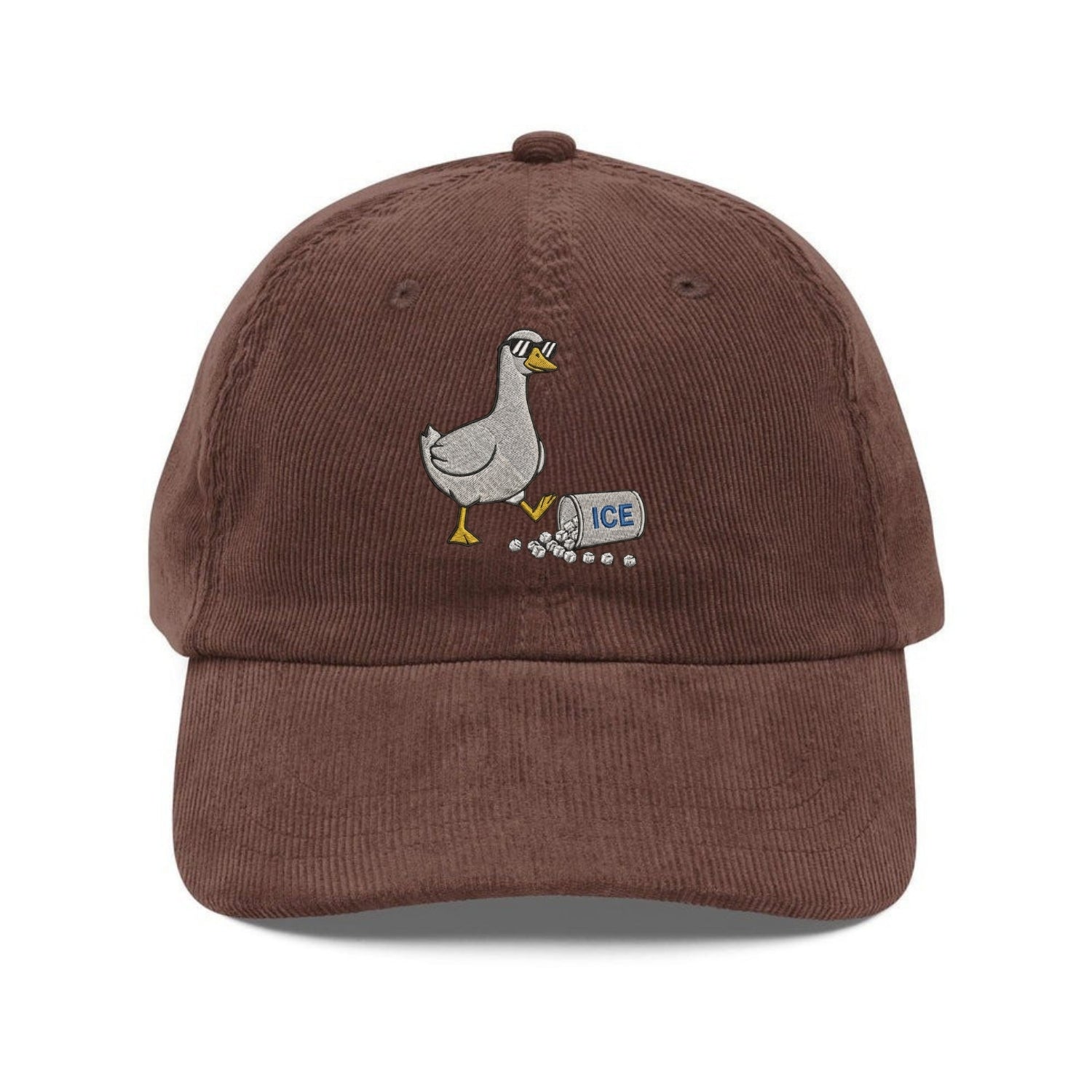 Custom Embroidered Cute Goose Hat - Equality & Humanity Message Cap