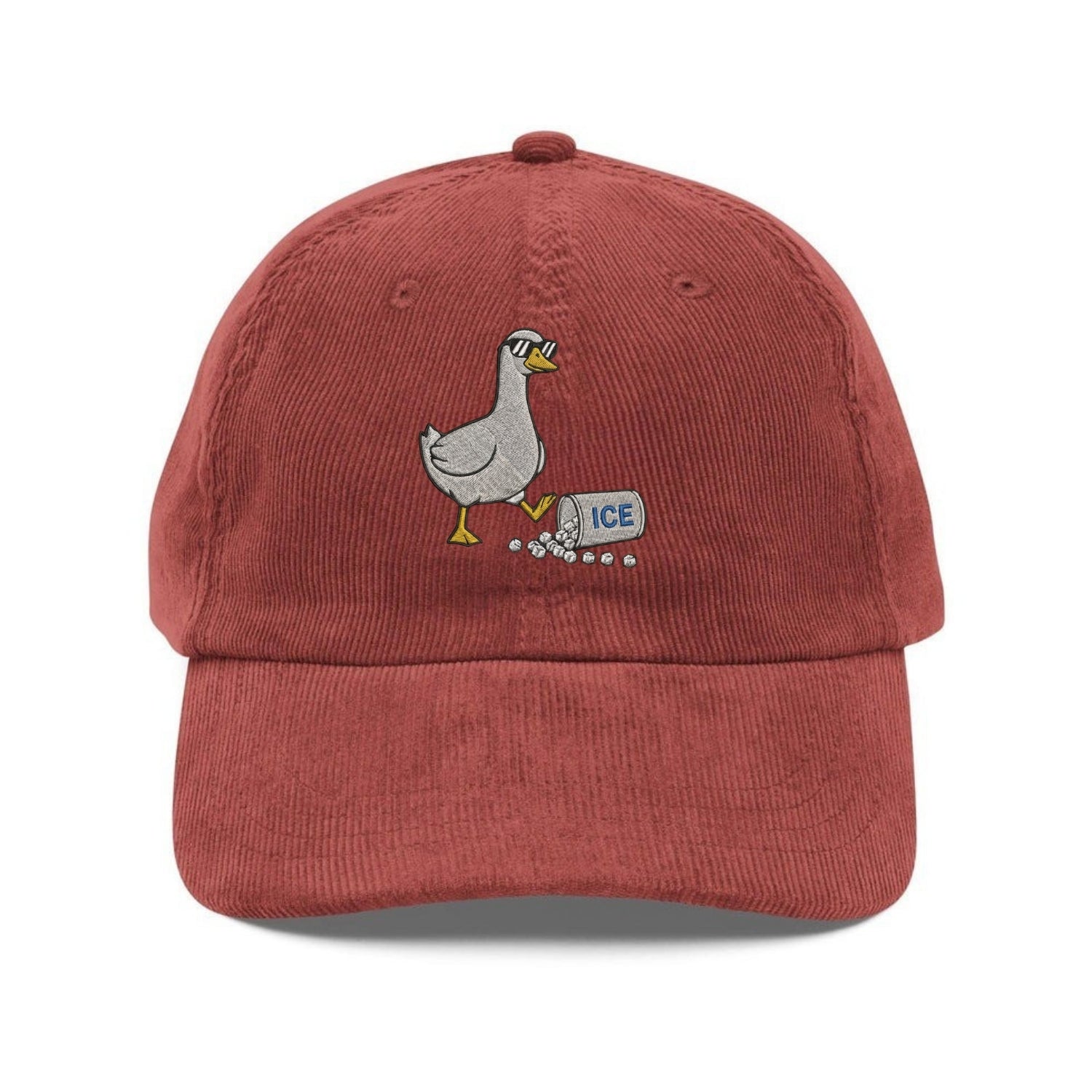 Custom Embroidered Cute Goose Hat - Equality & Humanity Message Cap