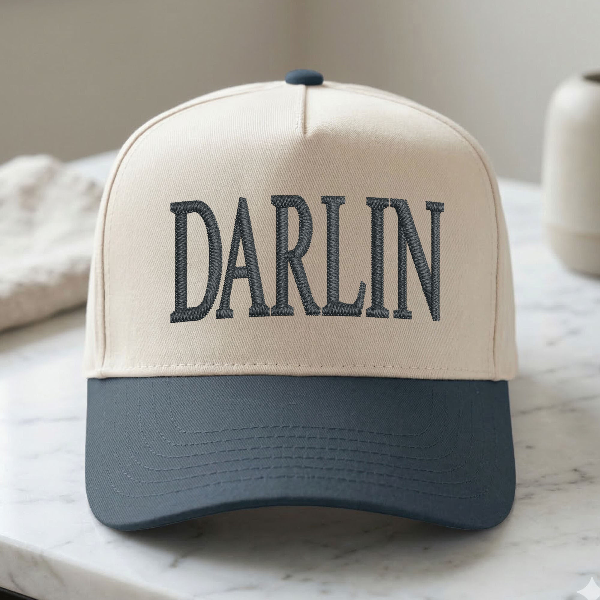 Custom Embroidered DARLIN Snapback Hat