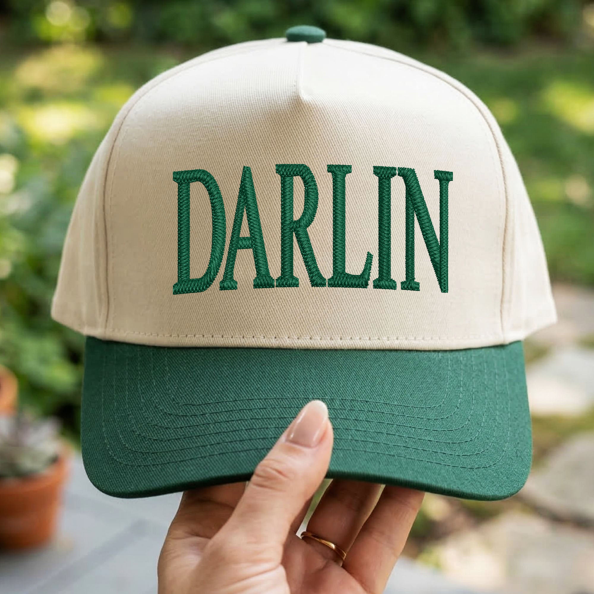 Custom Embroidered DARLIN Snapback Hat