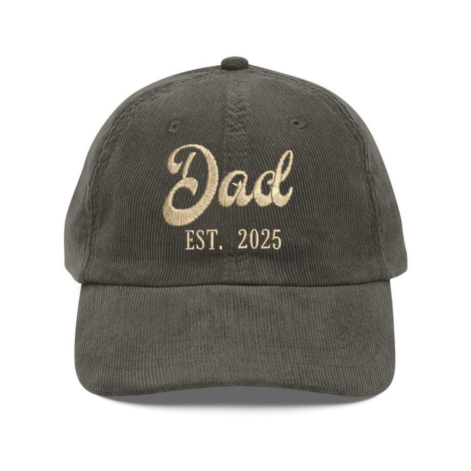 Custom Embroidered Dad EST Year Hat - Personalized Dad Life Cap