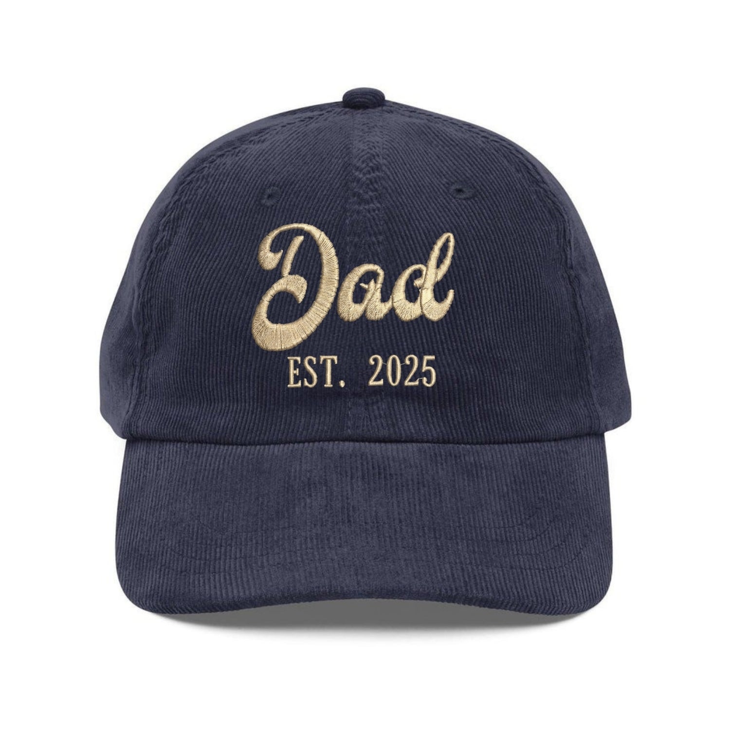 Custom Embroidered Dad EST Year Hat - Personalized Dad Life Cap