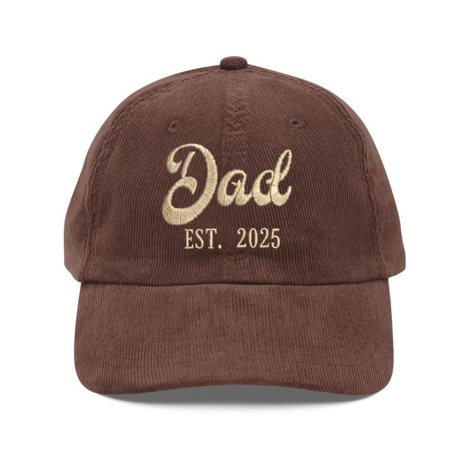 Custom Embroidered Dad EST Year Hat - Personalized Dad Life Cap