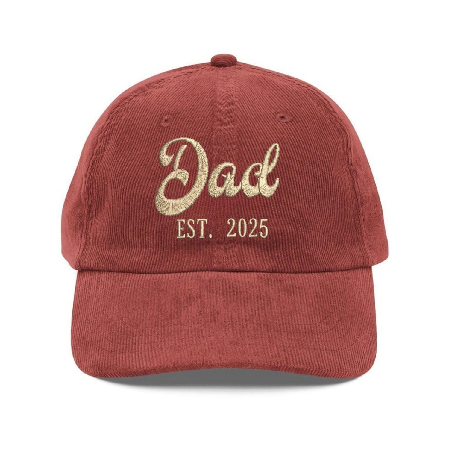 Custom Embroidered Dad EST Year Hat - Personalized Dad Life Cap
