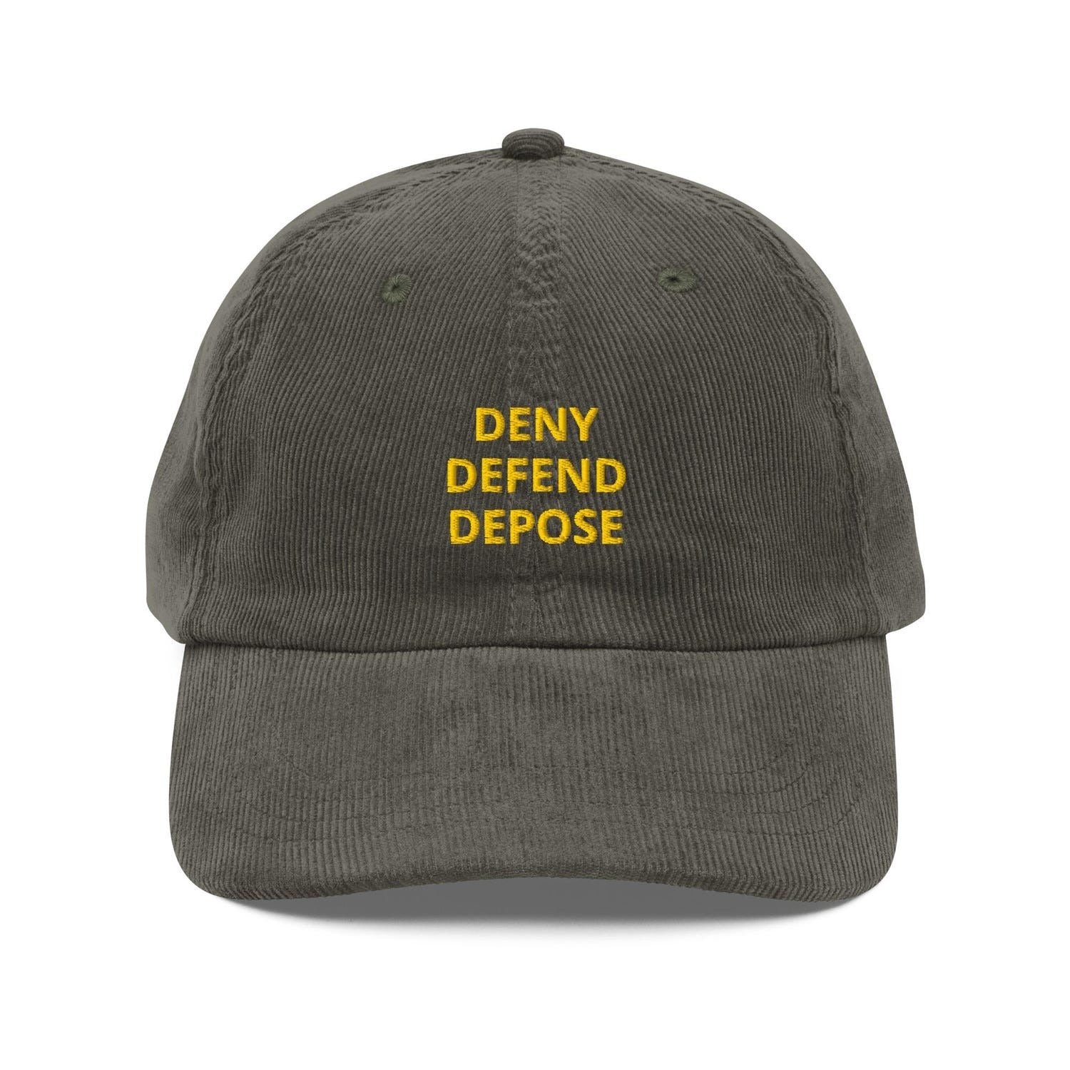 Custom Embroidered Deny Defend Depose Hat