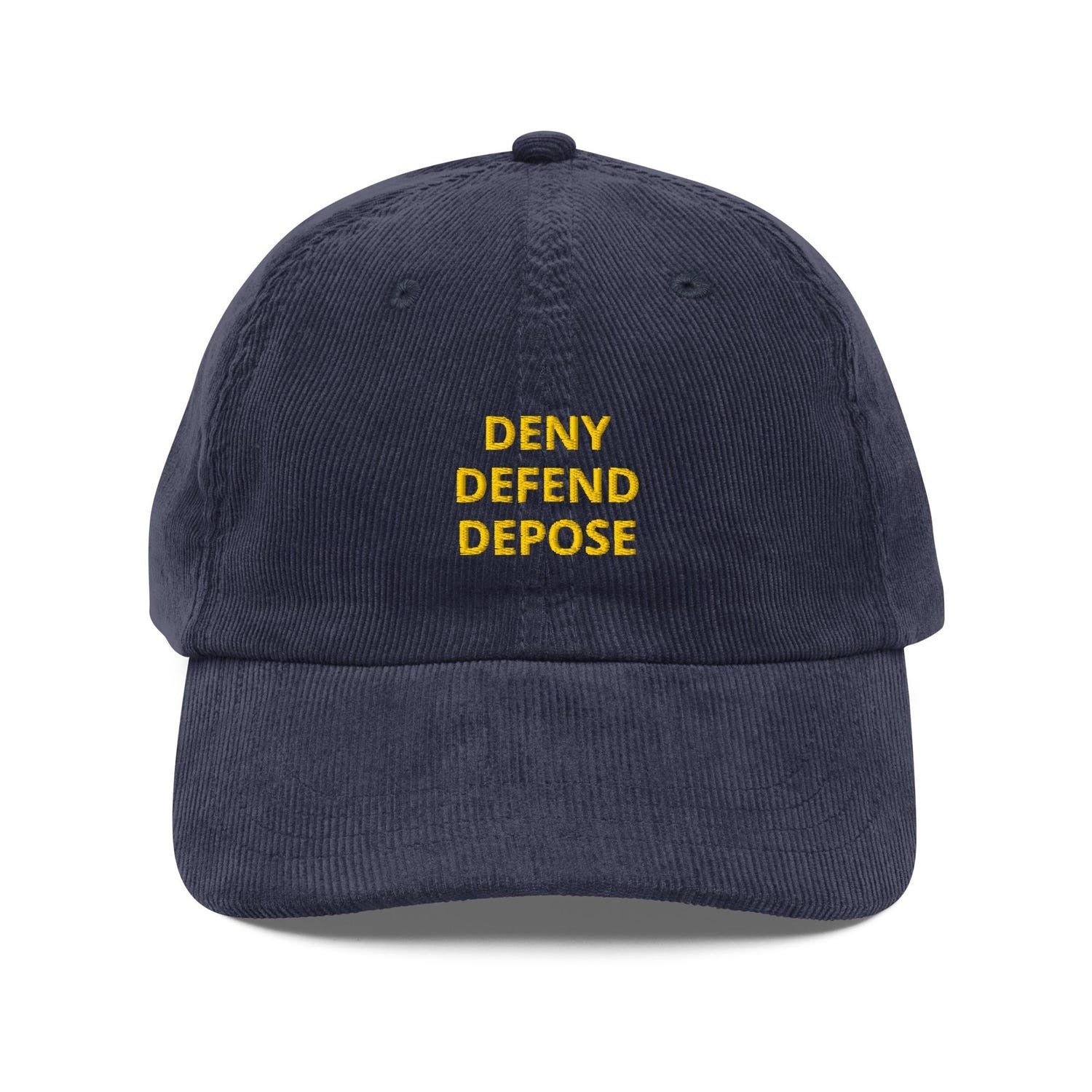 Custom Embroidered Deny Defend Depose Hat