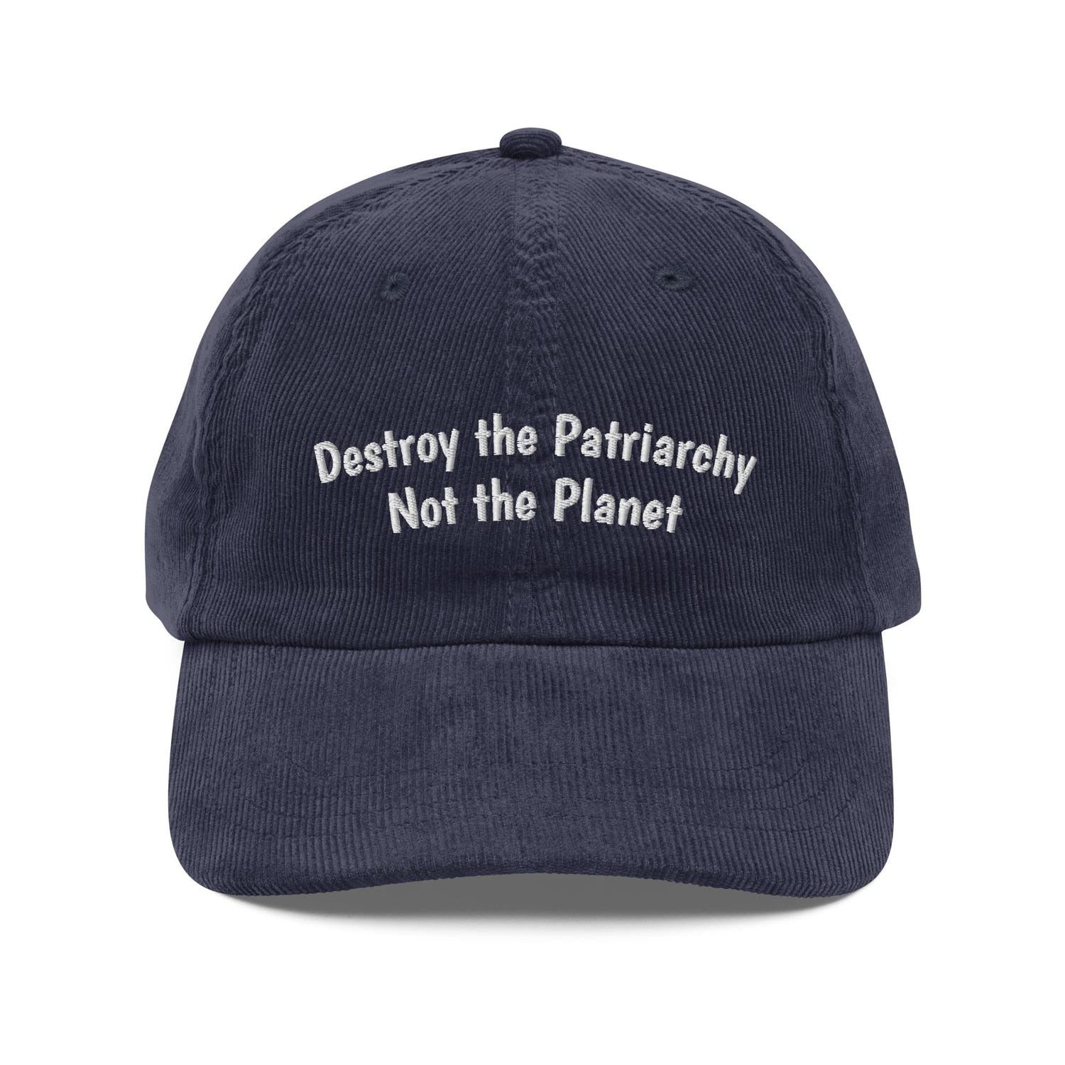 Custom Embroidered Destroy the Patriarchy, Not the Planet Hat