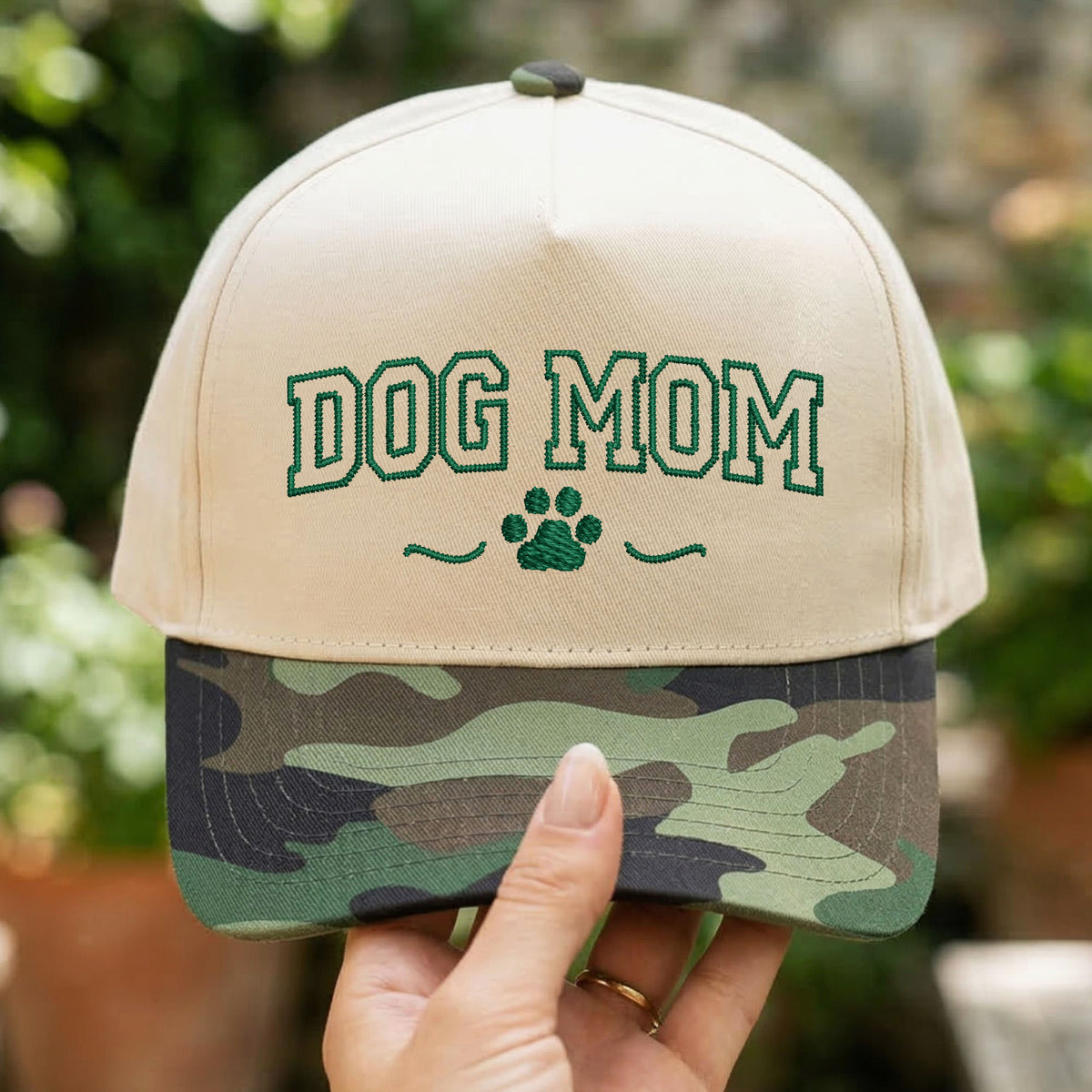 Custom Embroidered Dog Mom Snapback Hat