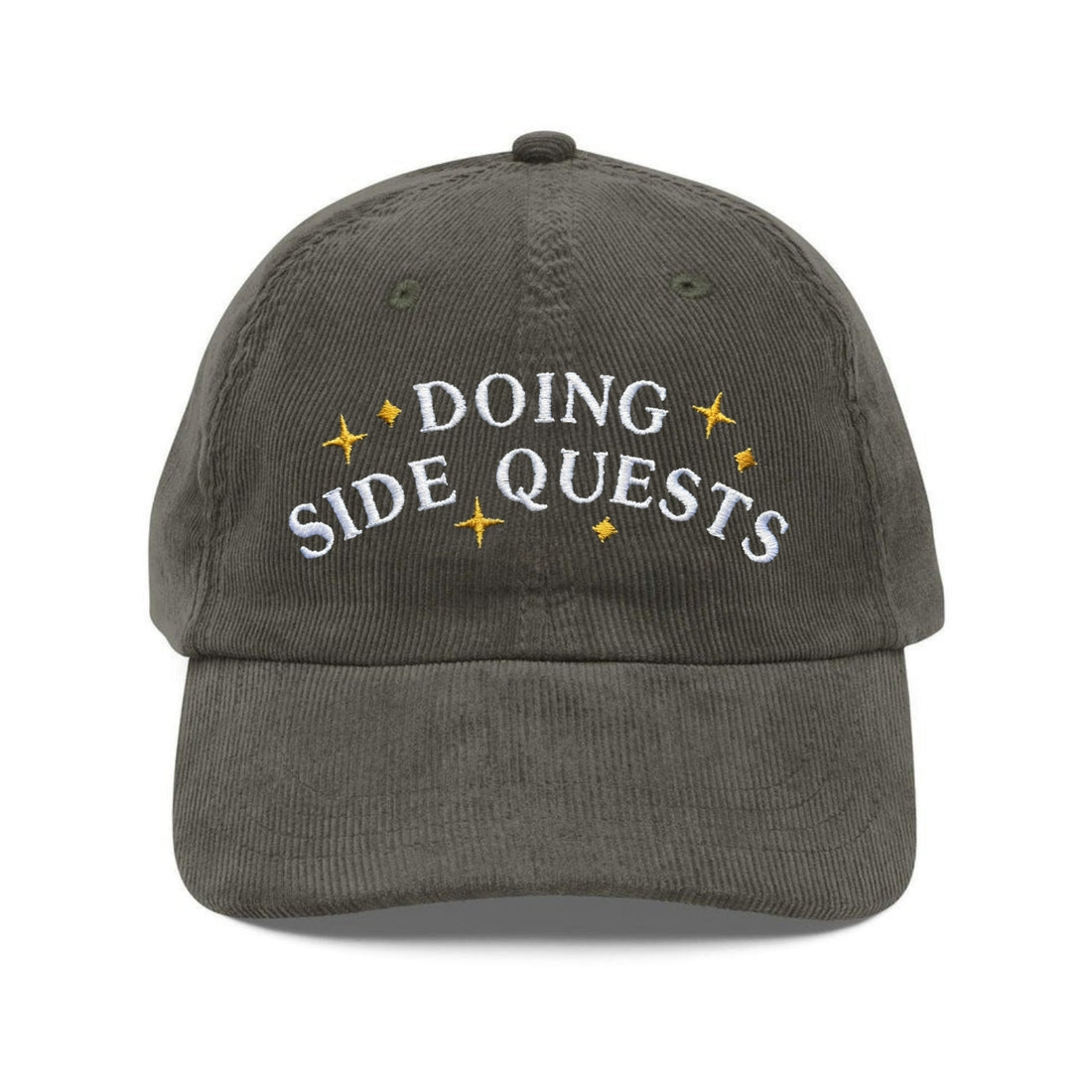 Custom Embroidered Doing Side Quests Hat - Funny Gamer Vintage Cap